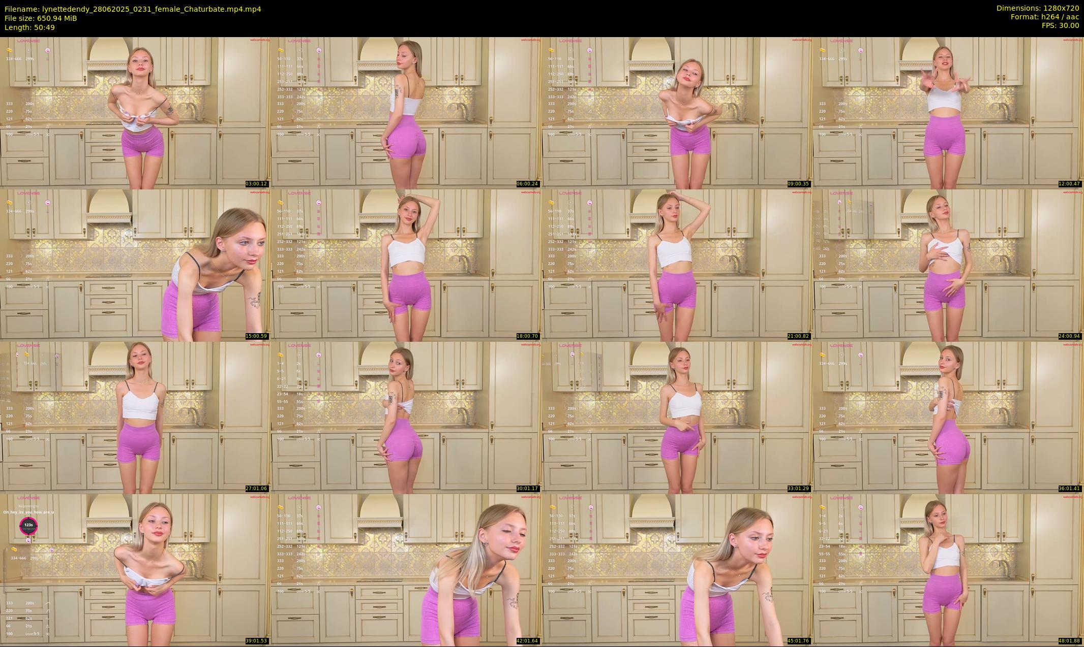 lynettedendy — 51 minute Chaturbate female cam show recording, 720p, Jun 28, 2025