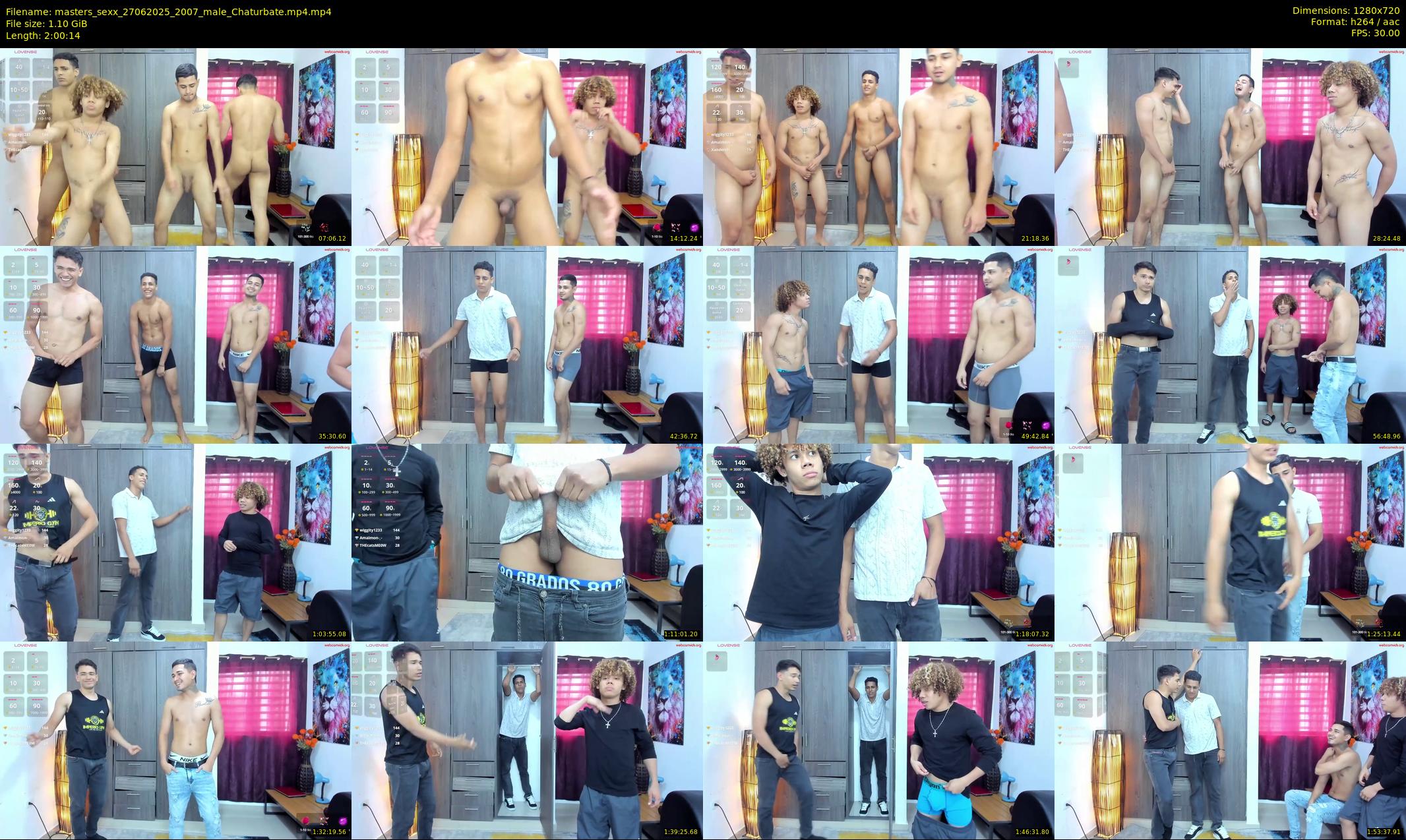 masters_sexx — 121 minute Chaturbate male cam show recording, 720p, Jun 27, 2025