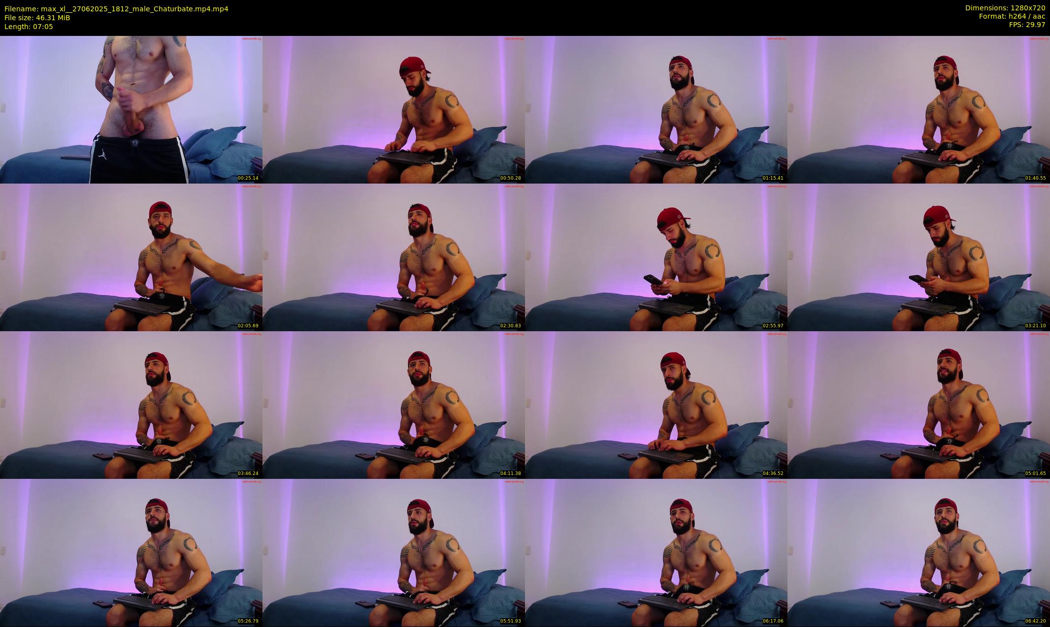 max_xl_ — 8 minute Chaturbate male cam show recording, 720p, Jun 27, 2025