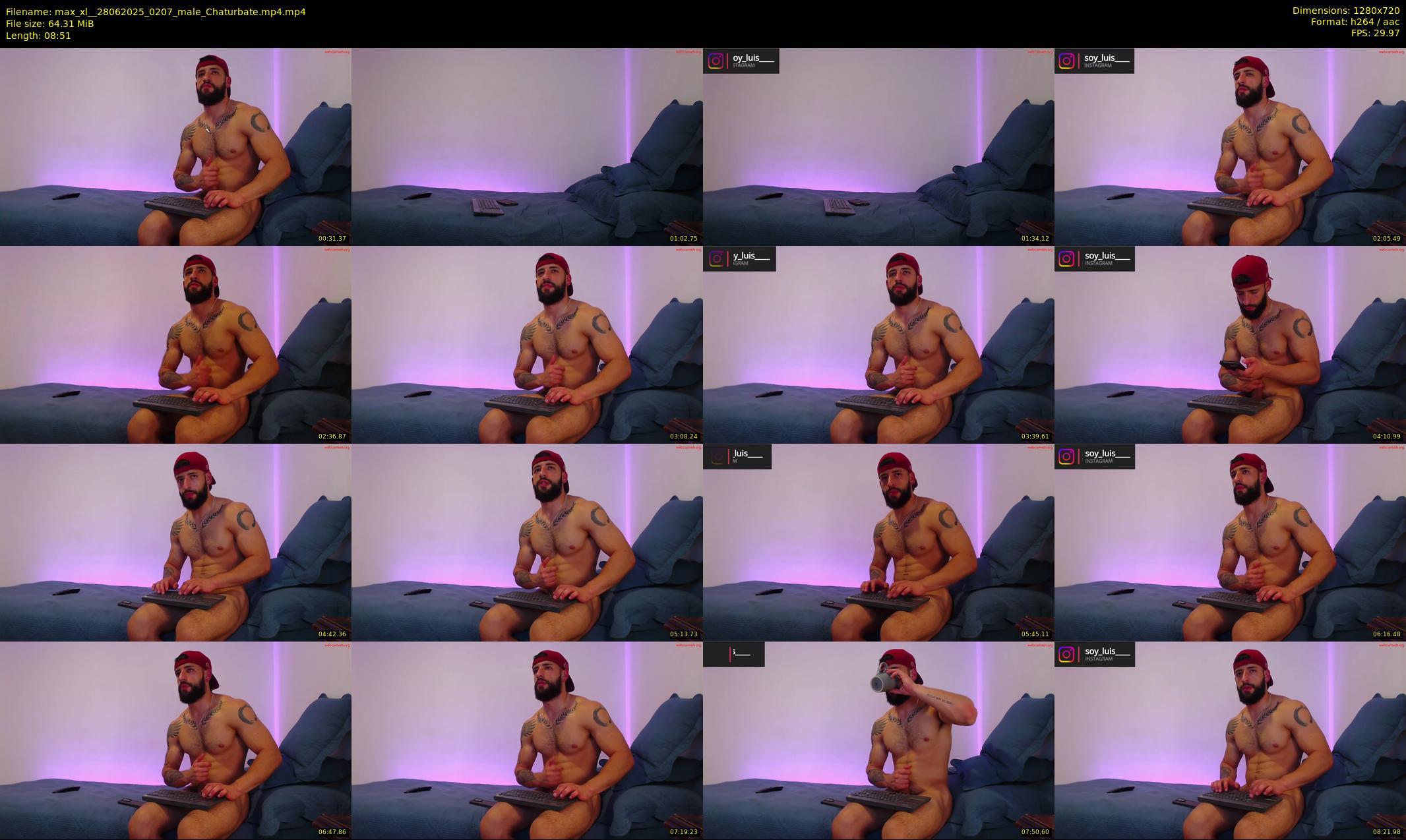 max_xl_ — 9 minute Chaturbate male cam show recording, 720p, Jun 28, 2025