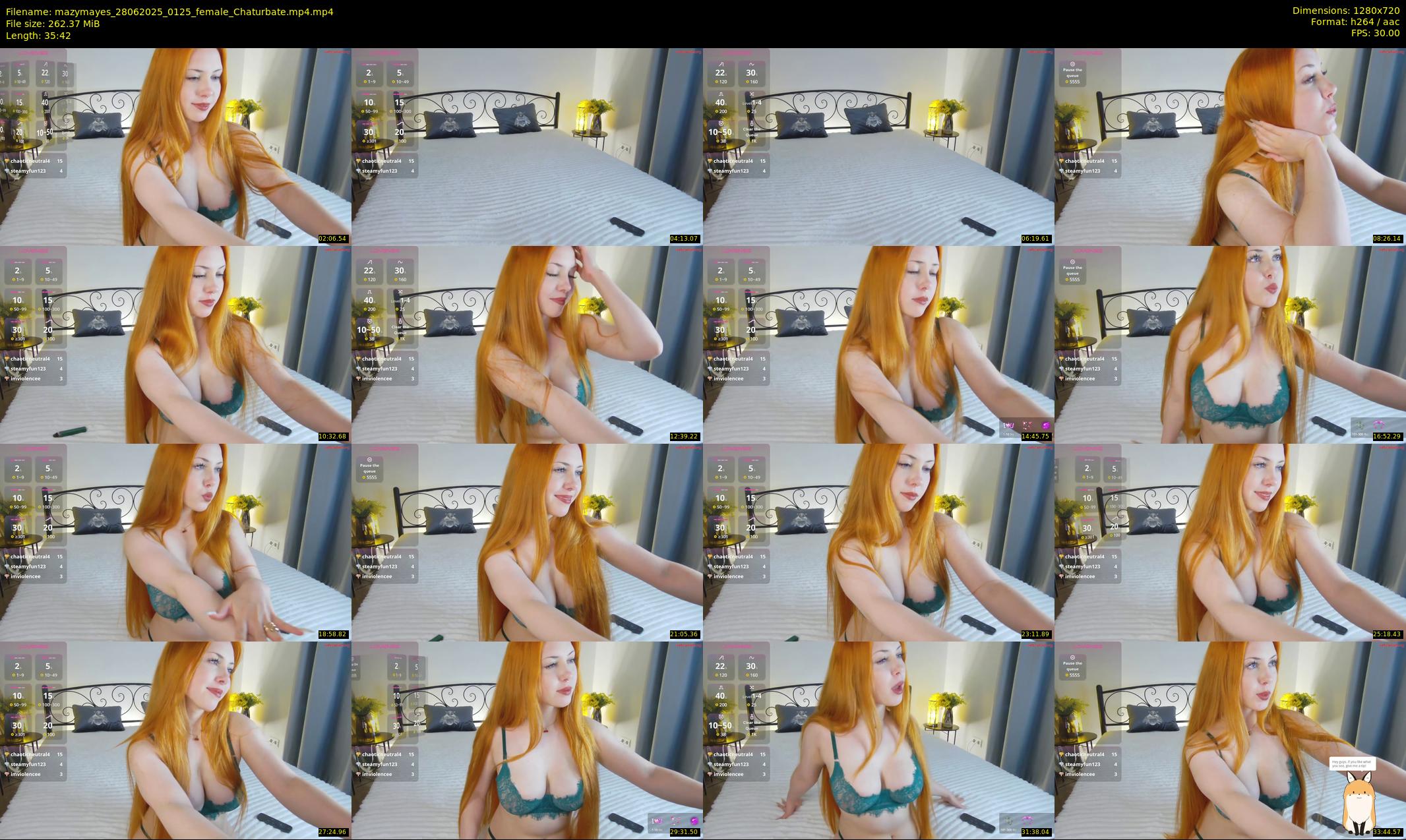 mazymayes — 36 minute Chaturbate female cam show recording, 720p, Jun 28, 2025
