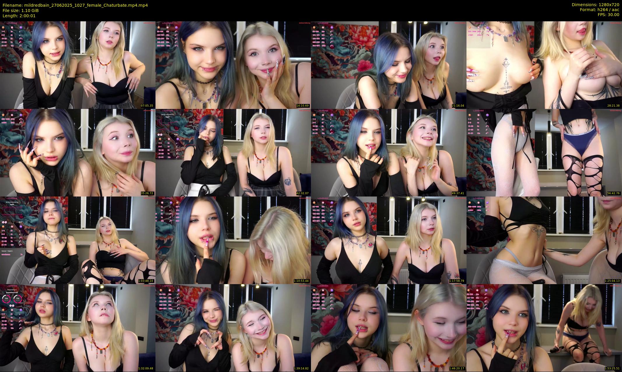mildredbain — 121 minute Chaturbate female cam show recording, 720p, Jun 27, 2025