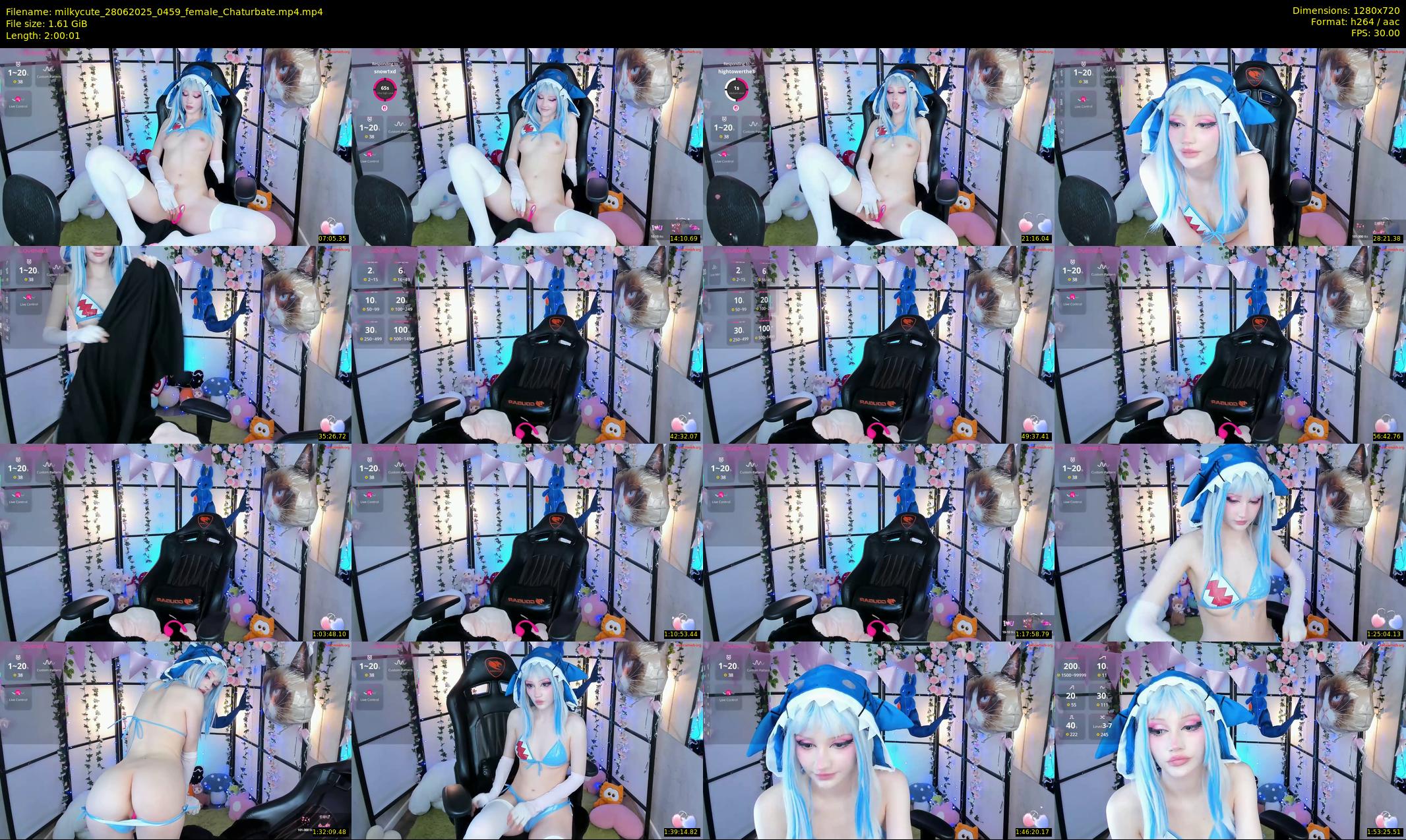 milkycute — 121 minute Chaturbate female cam show recording, 720p, Jun 28, 2025