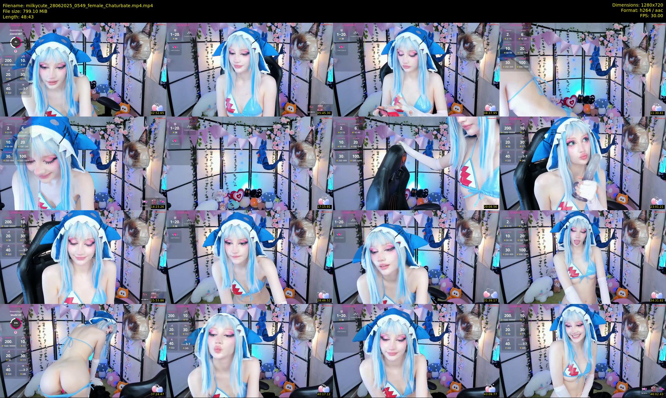milkycute — 49 minute Chaturbate female cam show recording, 720p, Jun 28, 2025