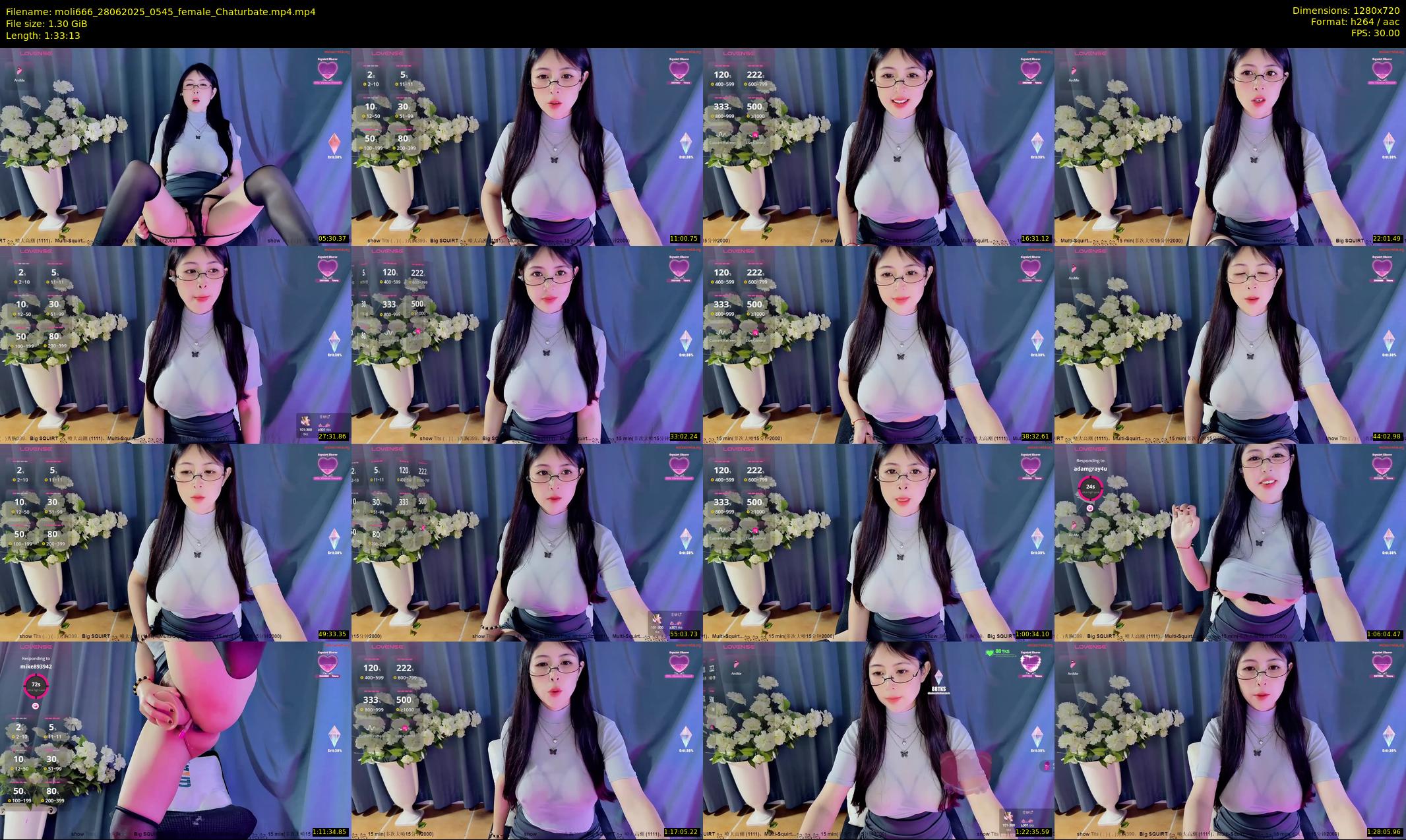 moli666 — 94 minute Chaturbate female cam show recording, 720p, Jun 28, 2025