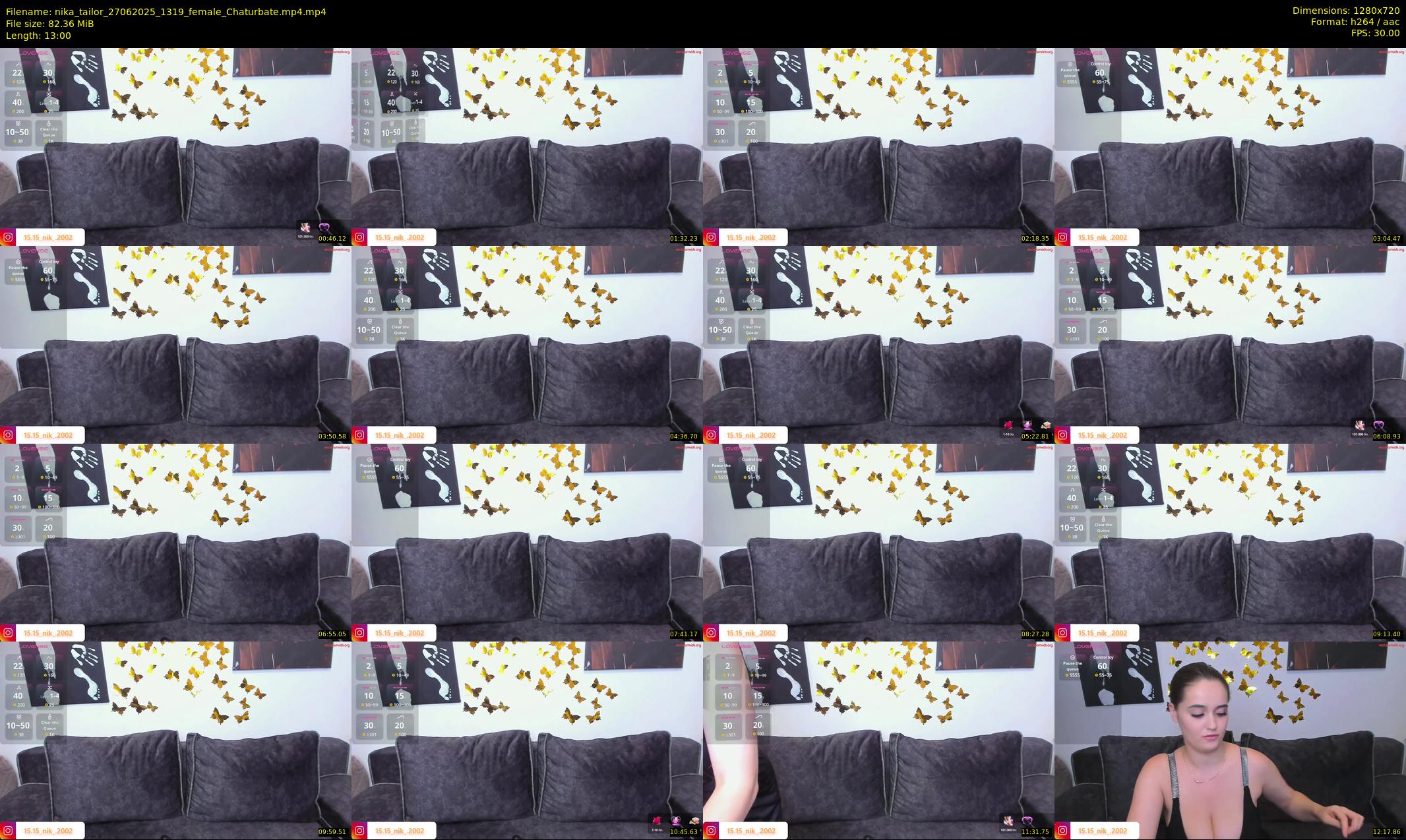 nika_tailor — 13 minute Chaturbate female cam show recording, 720p, Jun 27, 2025