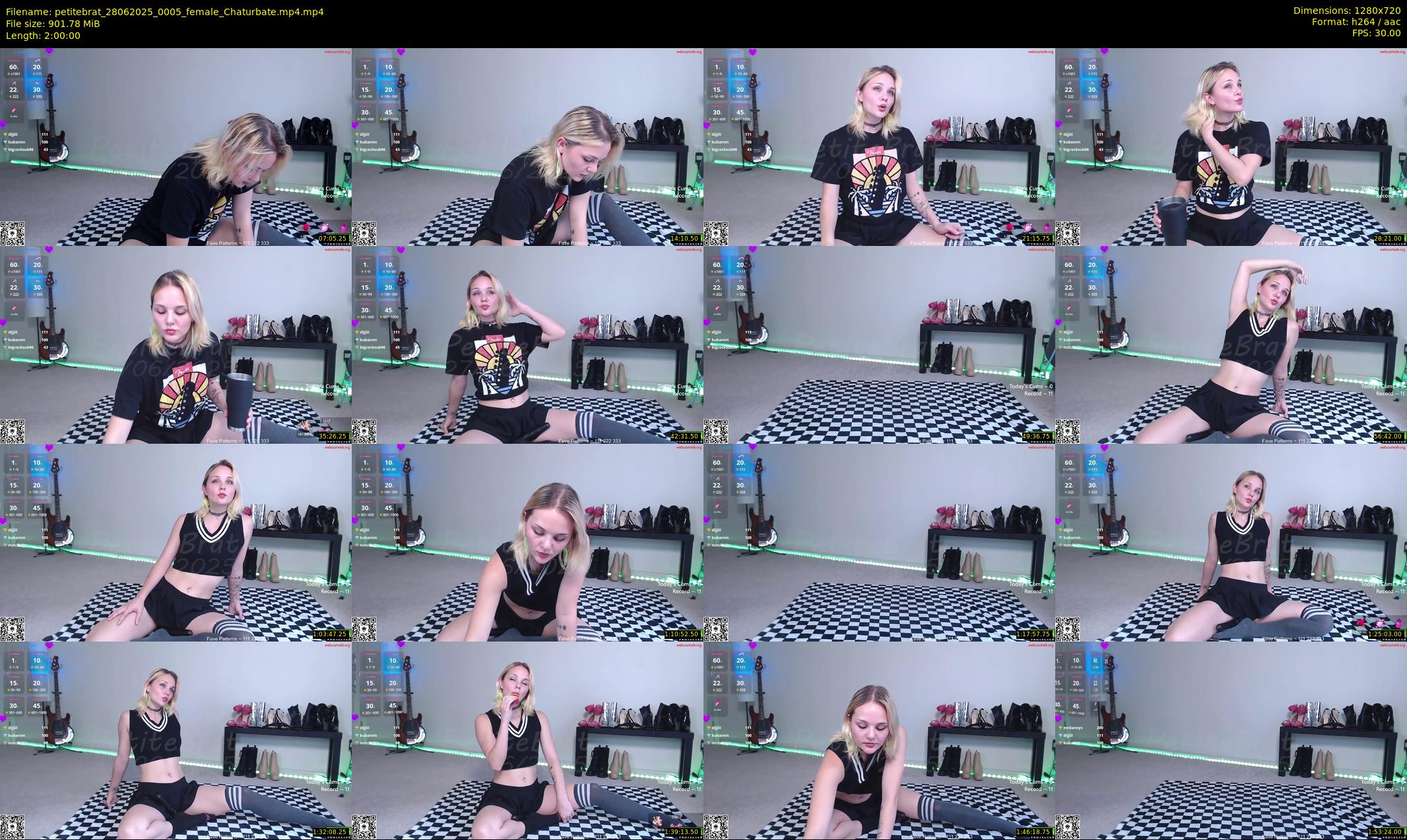 petitebrat — 120 minute Chaturbate female cam show recording, 720p, Jun 28, 2025