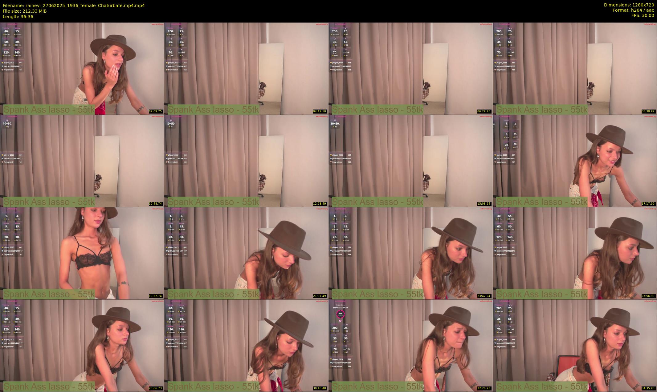 rainevi — 37 minute Chaturbate female cam show recording, 720p, Jun 27, 2025