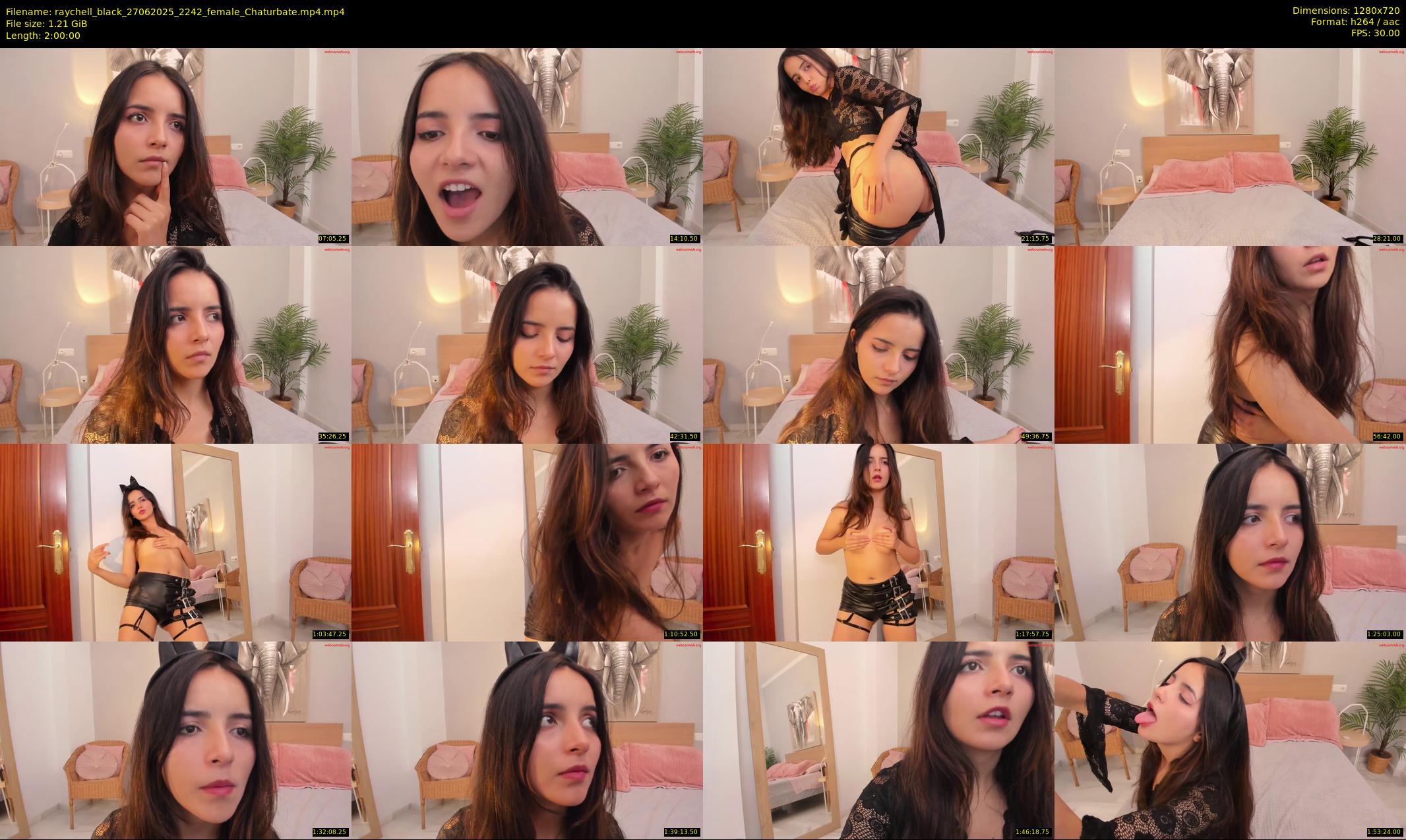 raychell_black — 120 minute Chaturbate female cam show recording, 720p, Jun 27, 2025