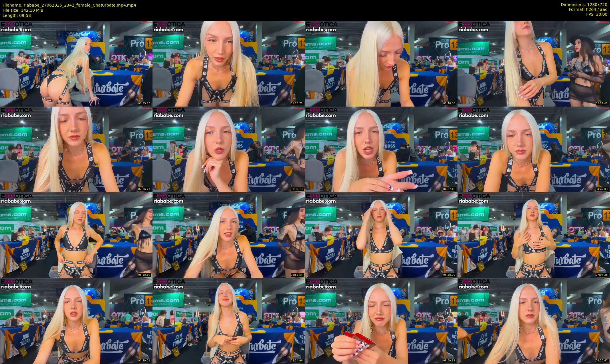 riababe — 10 minute Chaturbate female cam show recording, 720p, Jun 27, 2025