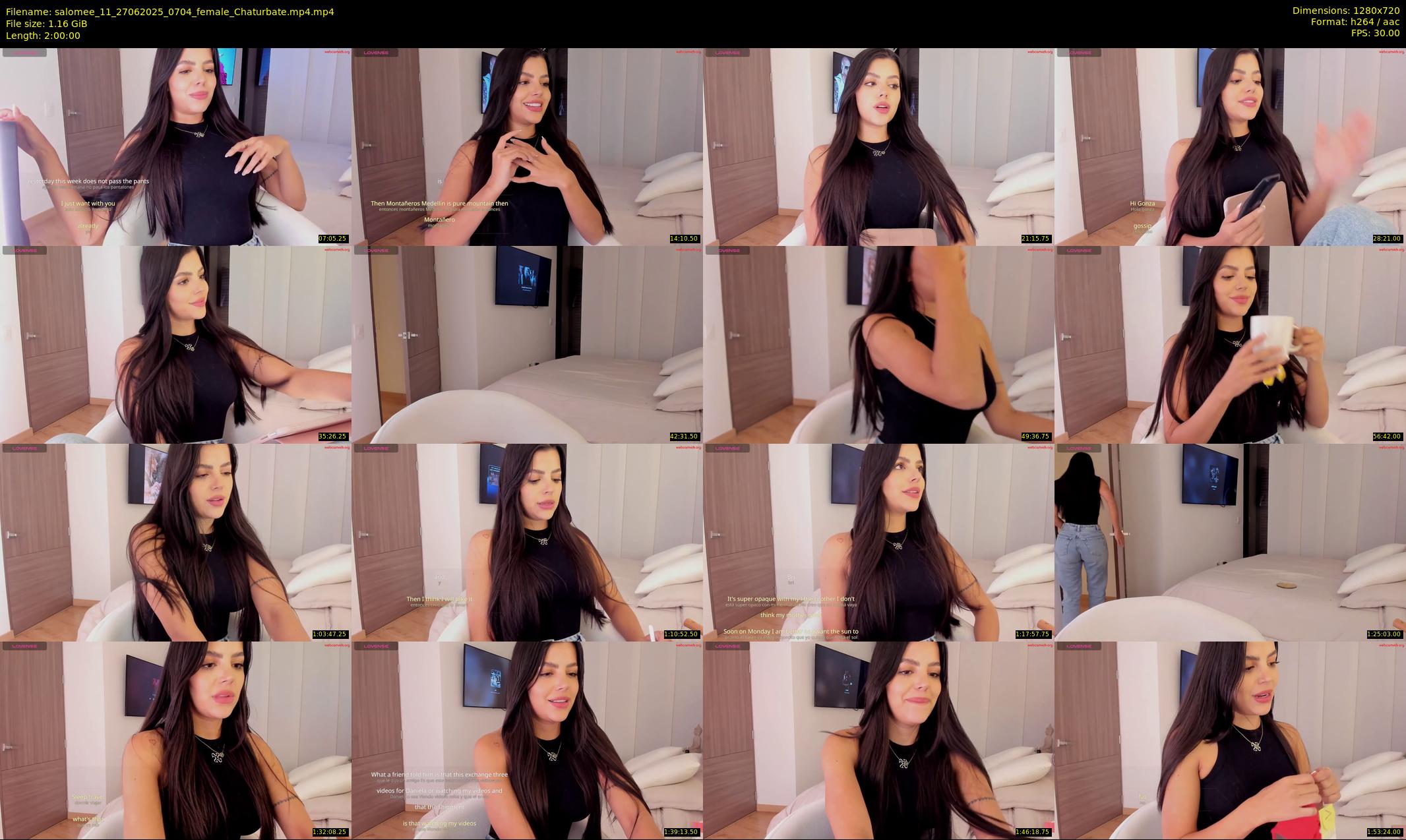 salomee_11 — 120 minute Chaturbate female cam show recording, 720p, Jun 27, 2025