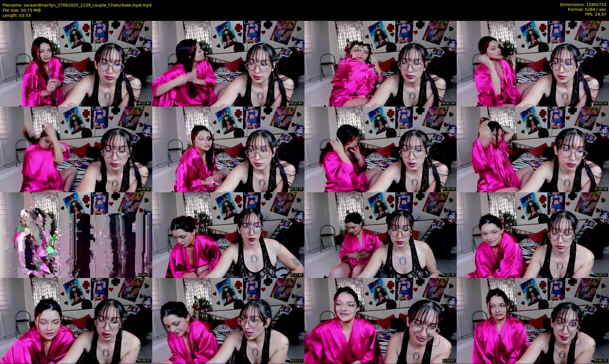 saraandmarilyn — 4 minute Chaturbate couple cam show recording, 720p, Jun 27, 2025