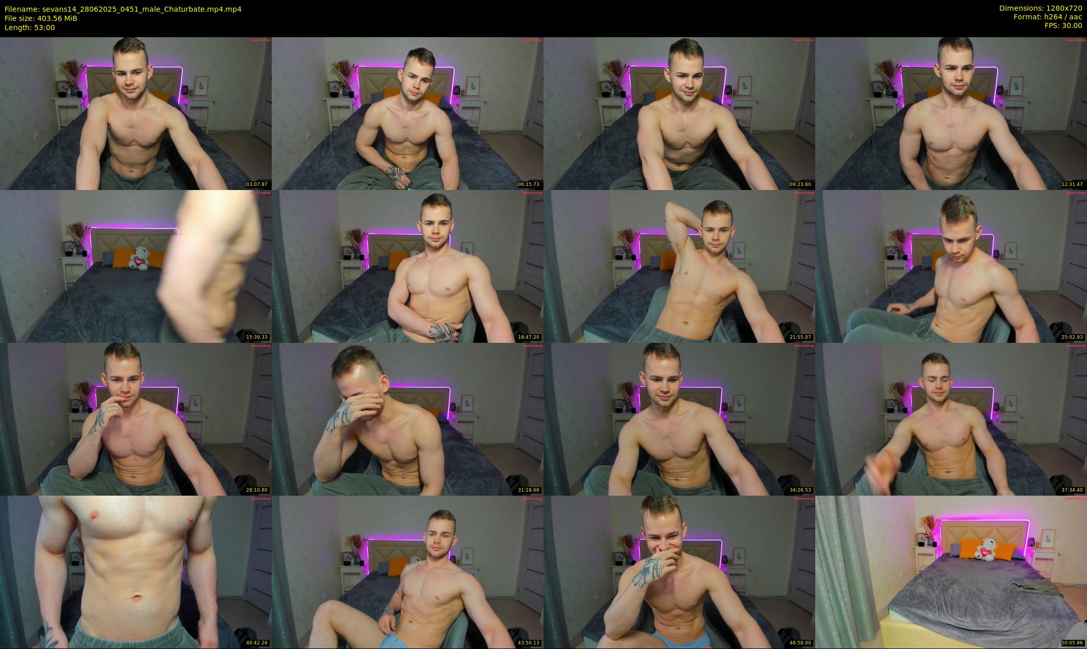 sevans14 — 53 minute Chaturbate male cam show recording, 720p, Jun 28, 2025