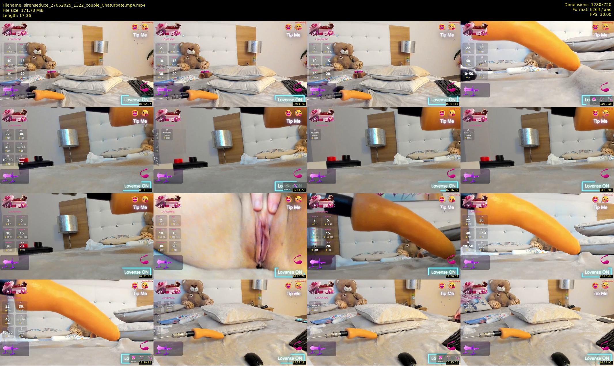 sirenseduce — 18 minute Chaturbate female cam show recording, 720p, Jun 27, 2025