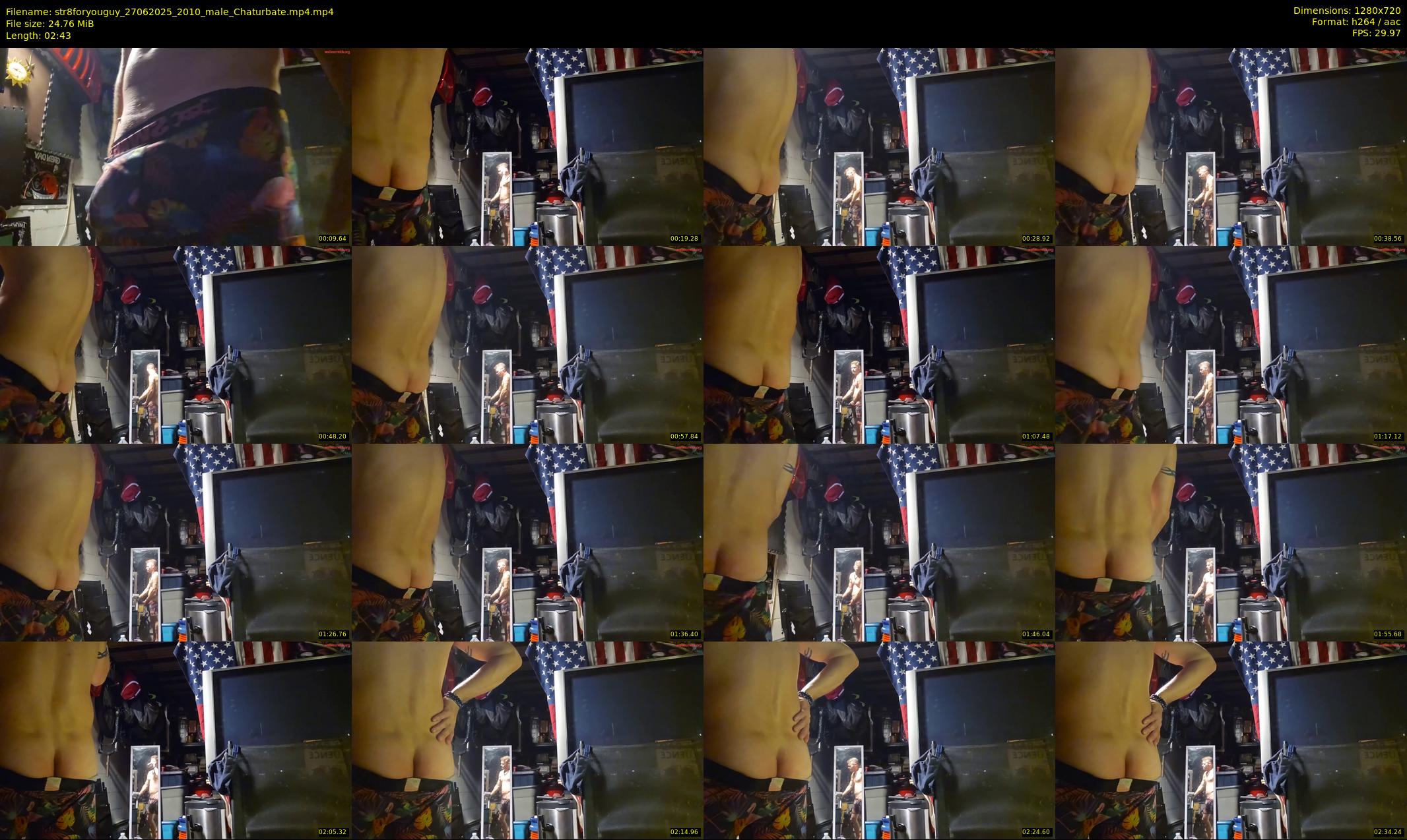 str8foryouguy — 3 minute Chaturbate male cam show recording, 720p, Jun 27, 2025