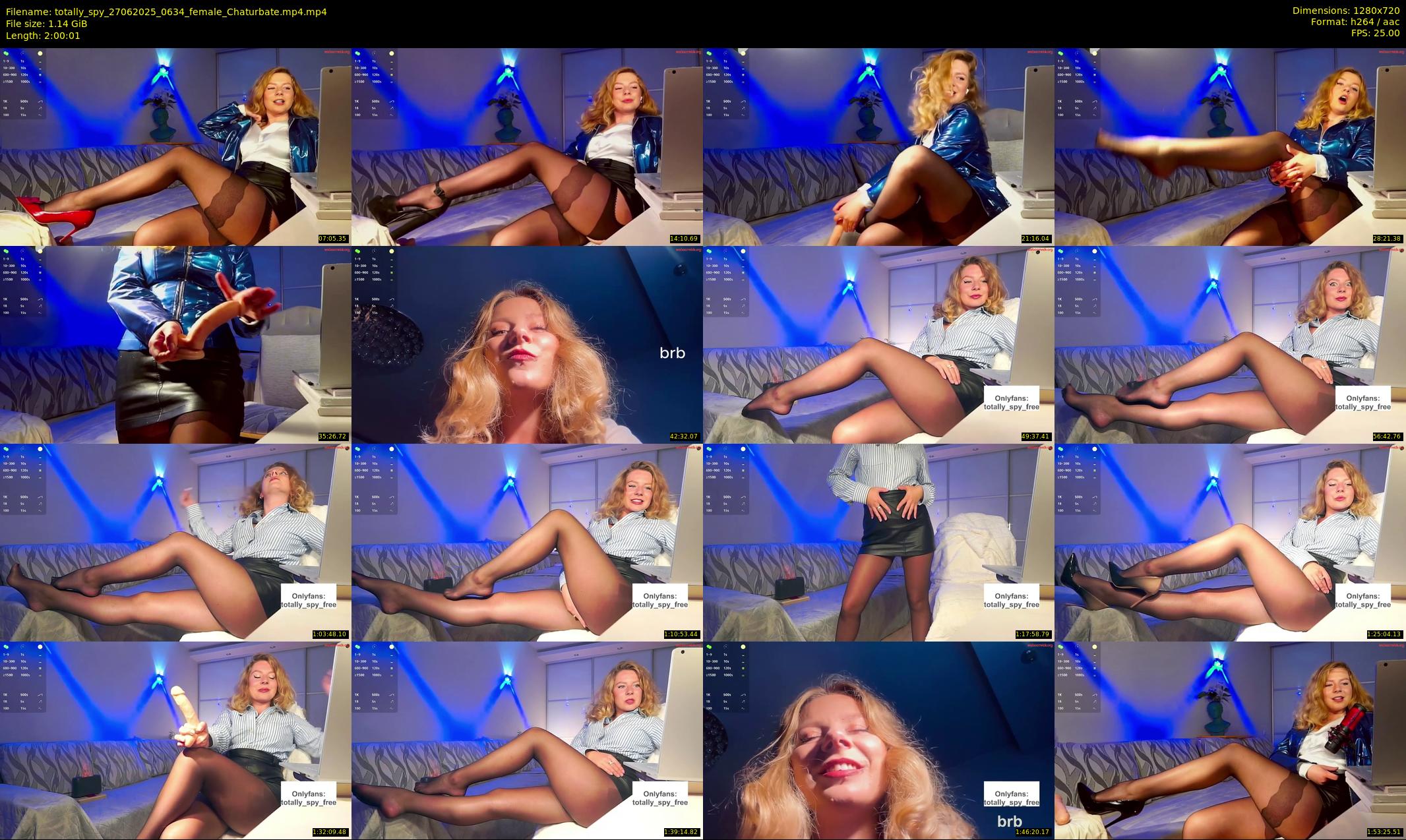 totally_spy — 121 minute Chaturbate female cam show recording, 720p, Jun 27, 2025