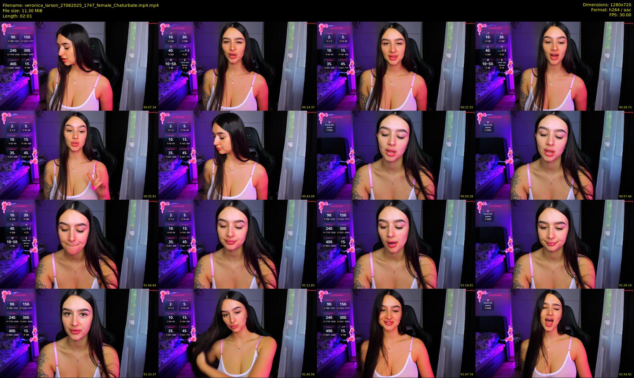 veronica_larson — 3 minute Chaturbate female cam show recording, 720p, Jun 27, 2025