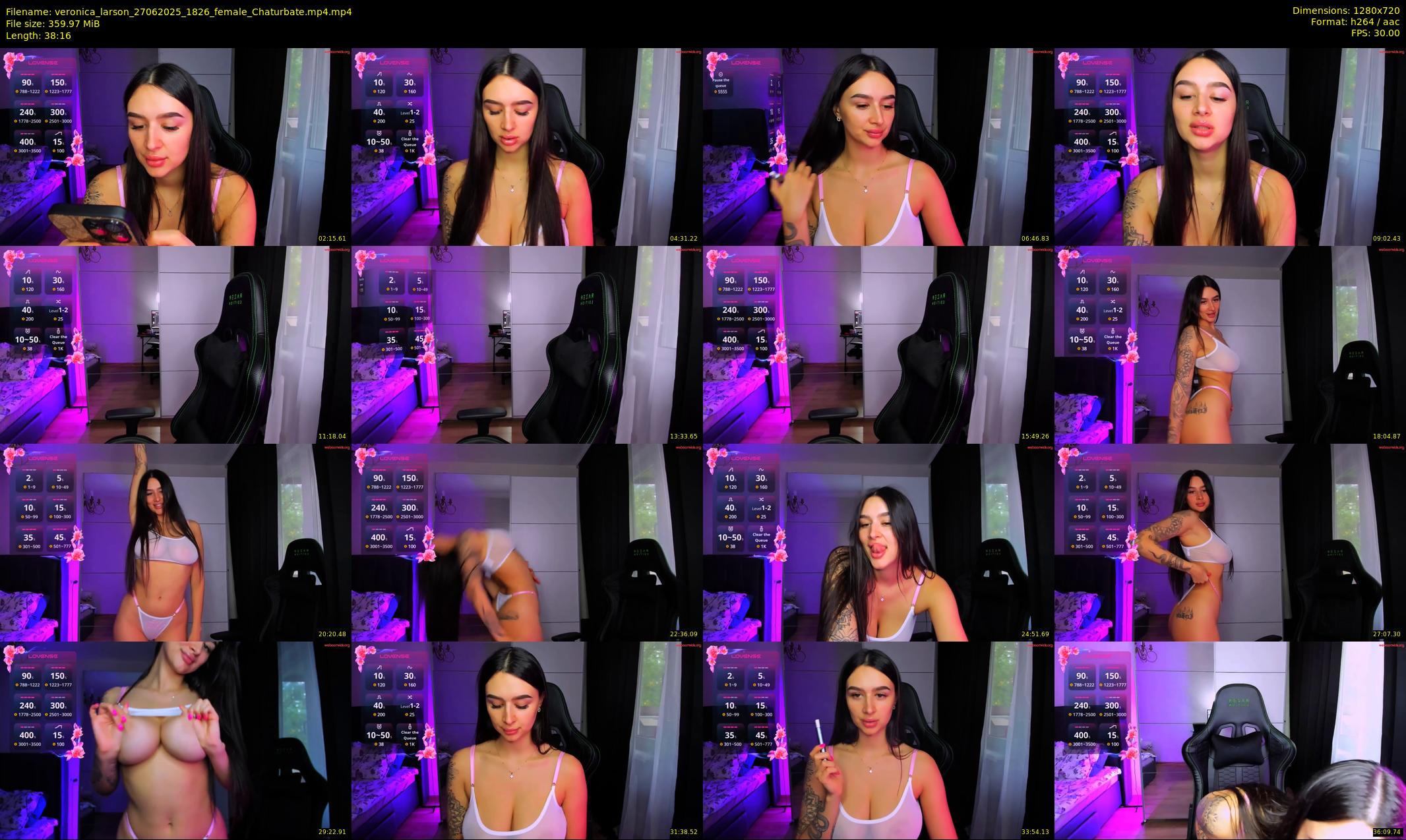 veronica_larson — 39 minute Chaturbate female cam show recording, 720p, Jun 27, 2025