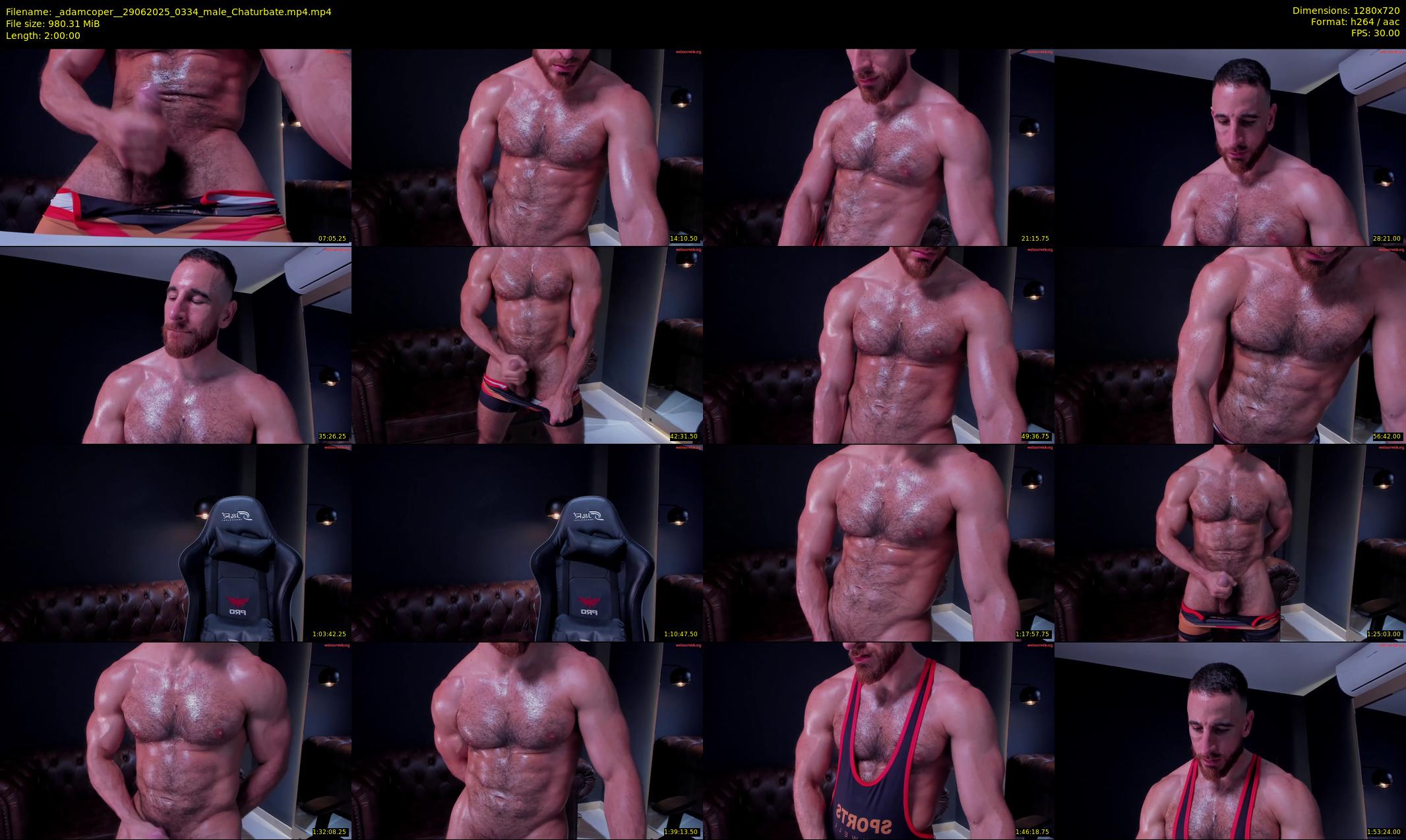 _adamcoper_ — 120 minute Chaturbate male cam show recording, 720p, Jun 29, 2025