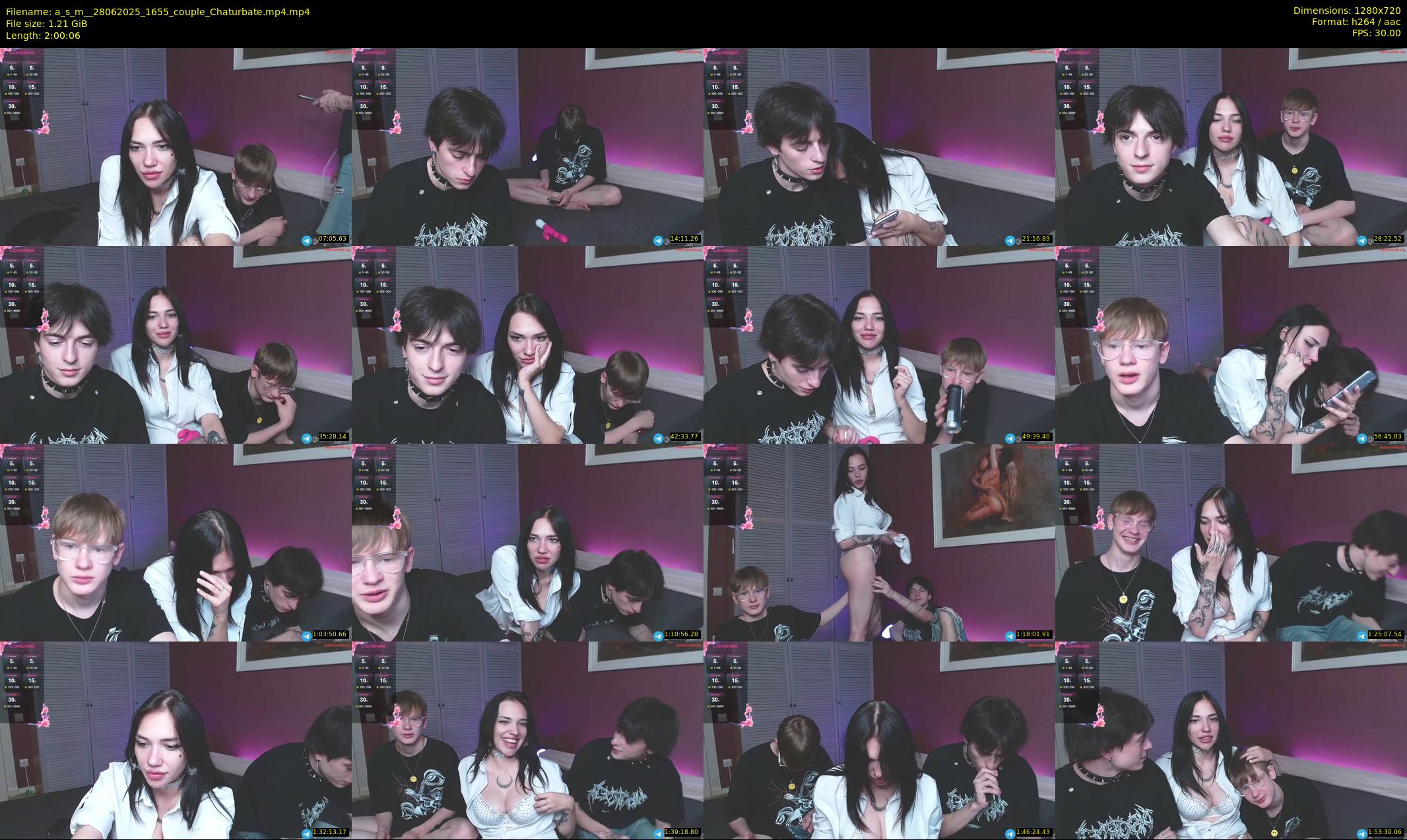a_s_m_ — 121 minute Chaturbate couple cam show recording, 720p, Jun 28, 2025