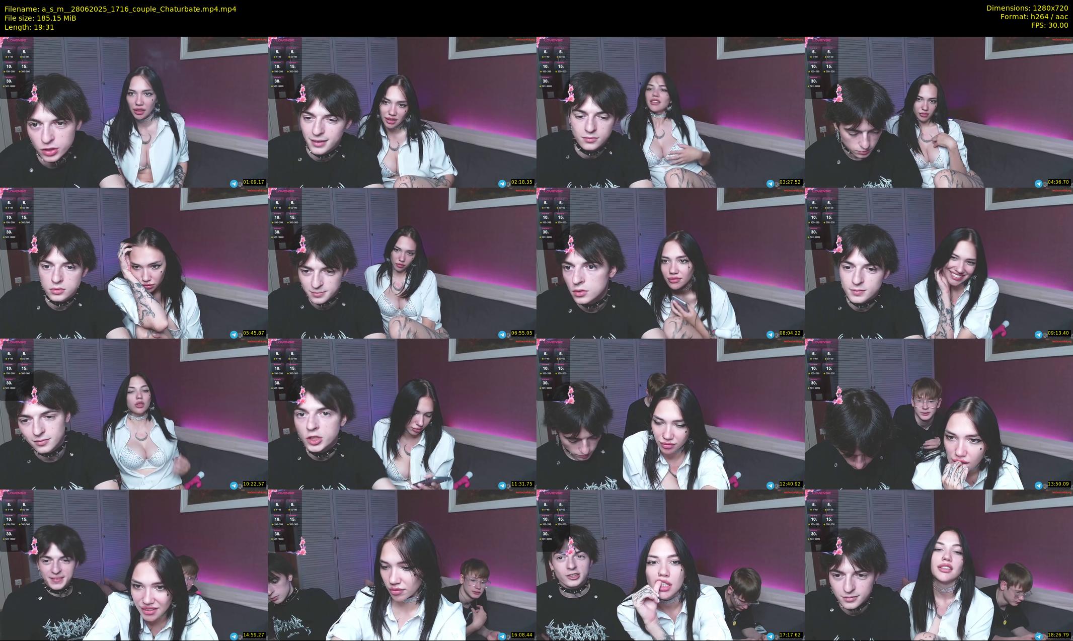 a_s_m_ — 20 minute Chaturbate couple cam show recording, 720p, Jun 28, 2025
