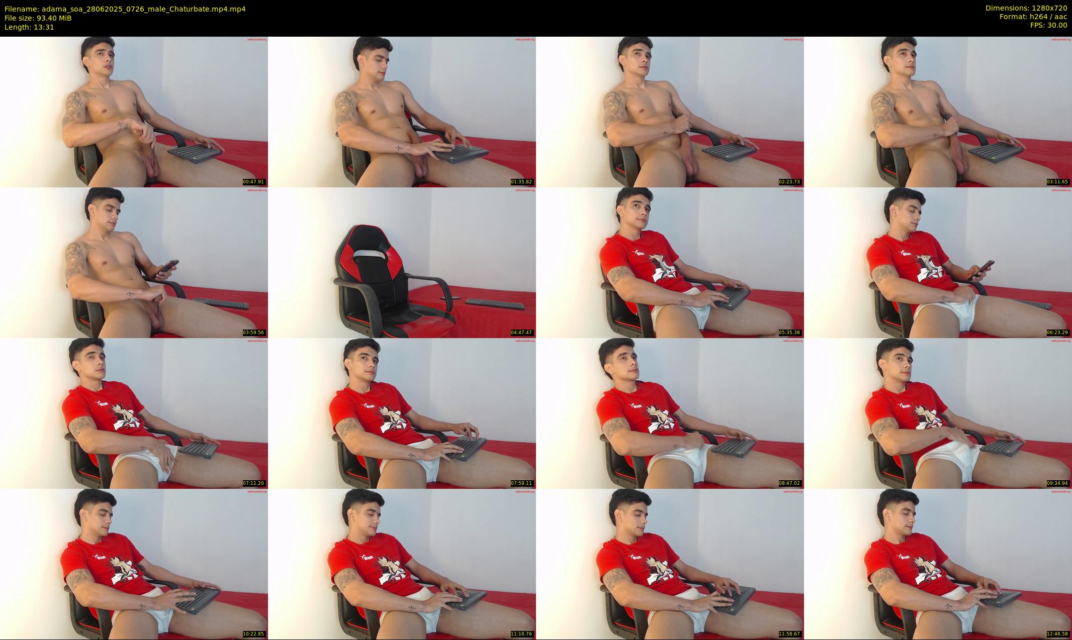 adama_soa — 14 minute Chaturbate male cam show recording, 720p, Jun 28, 2025