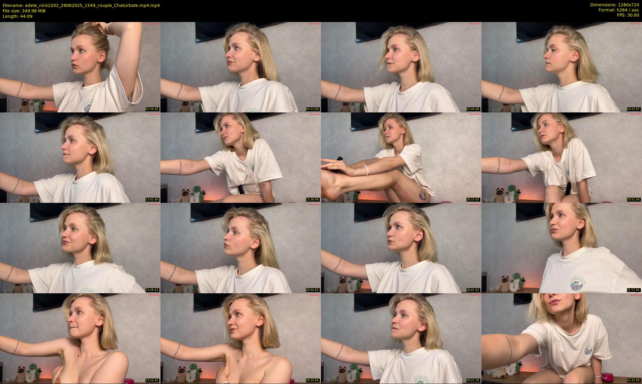 adele_nick2202 — 45 minute Chaturbate couple cam show recording, 720p, Jun 28, 2025