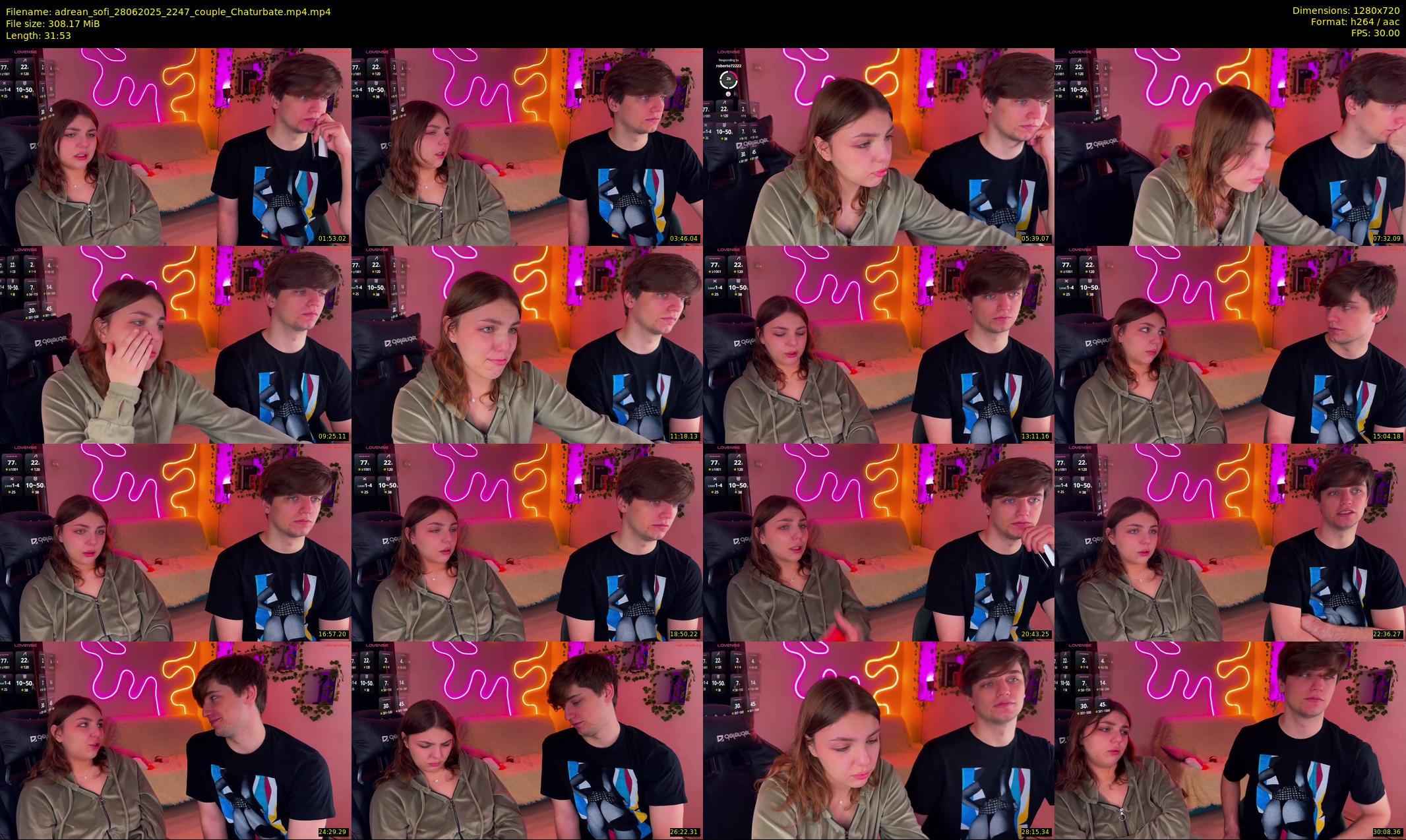 adrean_sofi — 32 minute Chaturbate couple cam show recording, 720p, Jun 28, 2025