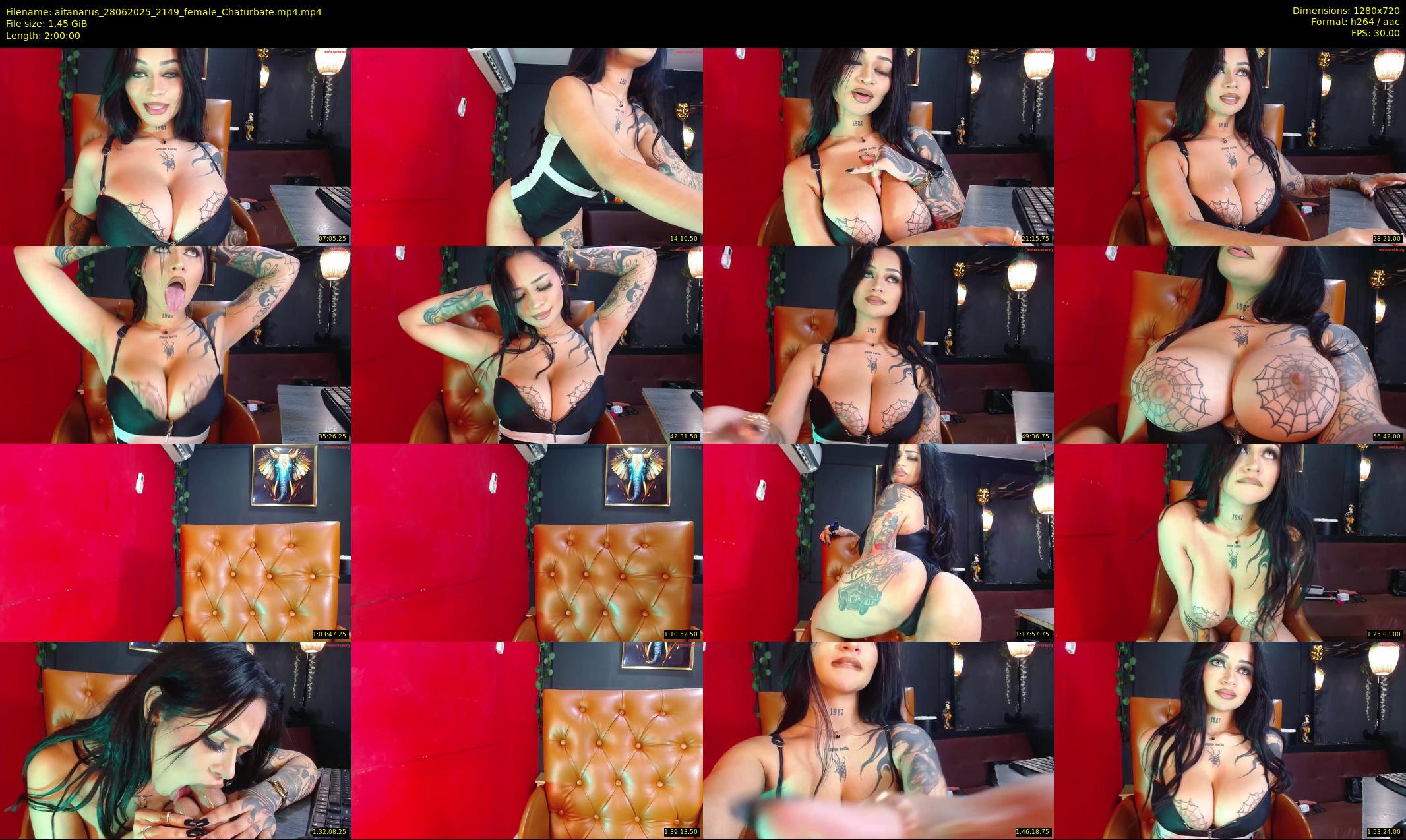 aitanarus — 120 minute Chaturbate female cam show recording, 720p, Jun 28, 2025