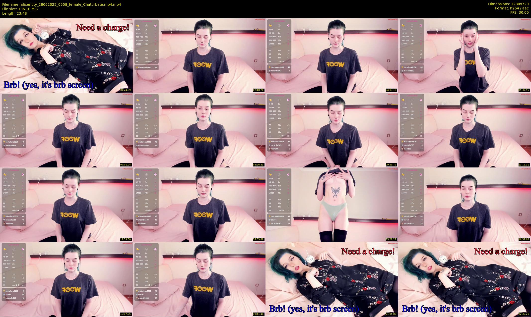 alicentity — 24 minute Chaturbate female cam show recording, 720p, Jun 28, 2025