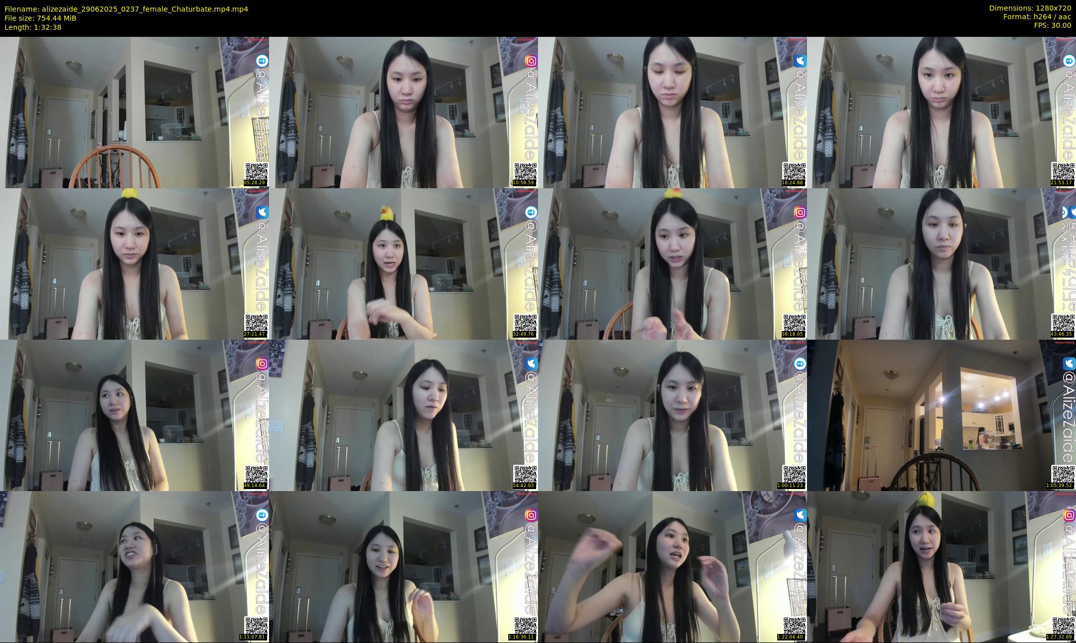alizezaide — 93 minute Chaturbate female cam show recording, 720p, Jun 29, 2025