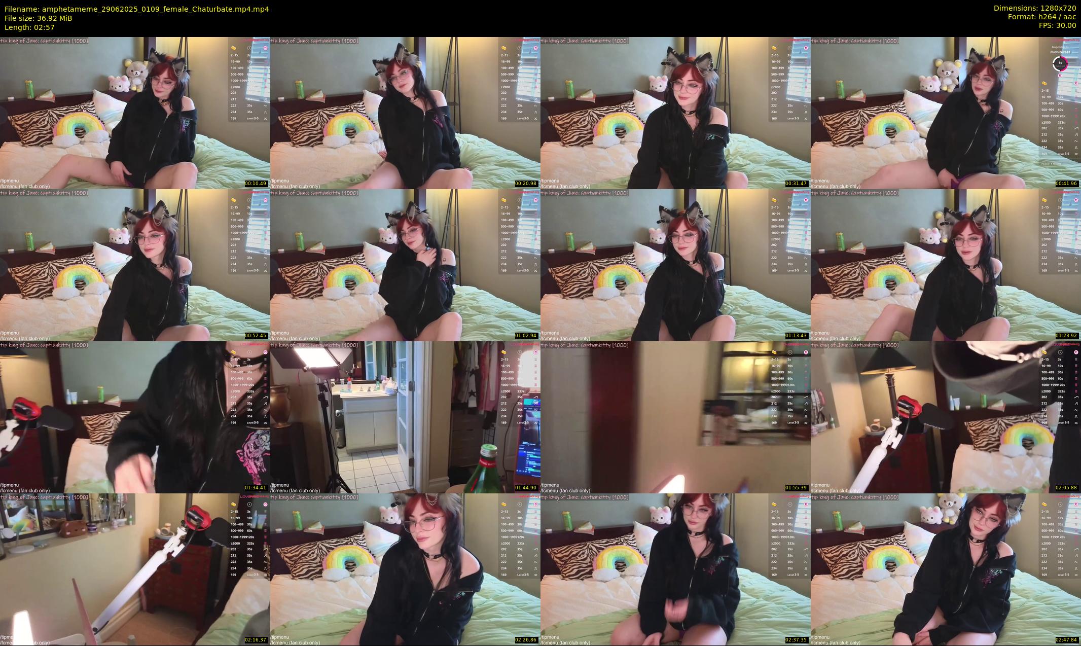 amphetameme — 3 minute Chaturbate female cam show recording, 720p, Jun 29, 2025