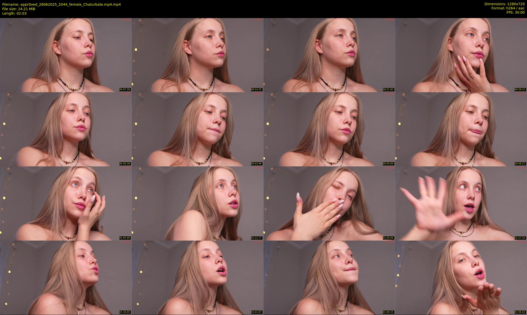 appr0ved — 3 minute Chaturbate female cam show recording, 720p, Jun 28, 2025