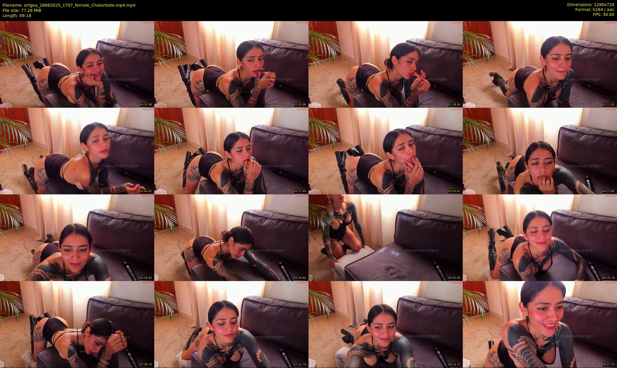 artgea — 10 minute Chaturbate female cam show recording, 720p, Jun 28, 2025