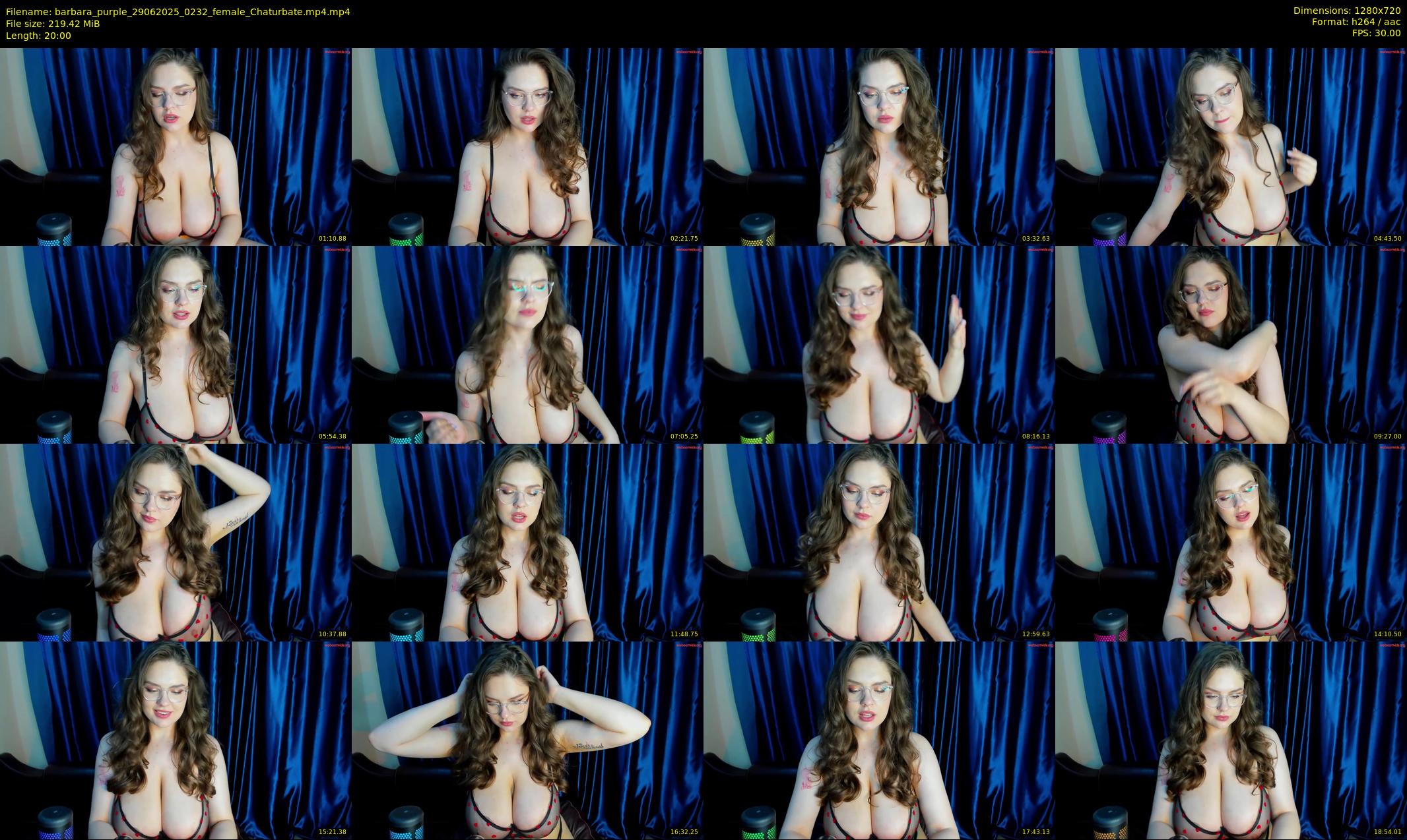 barbara_purple — 20 minute Chaturbate female cam show recording, 720p, Jun 29, 2025