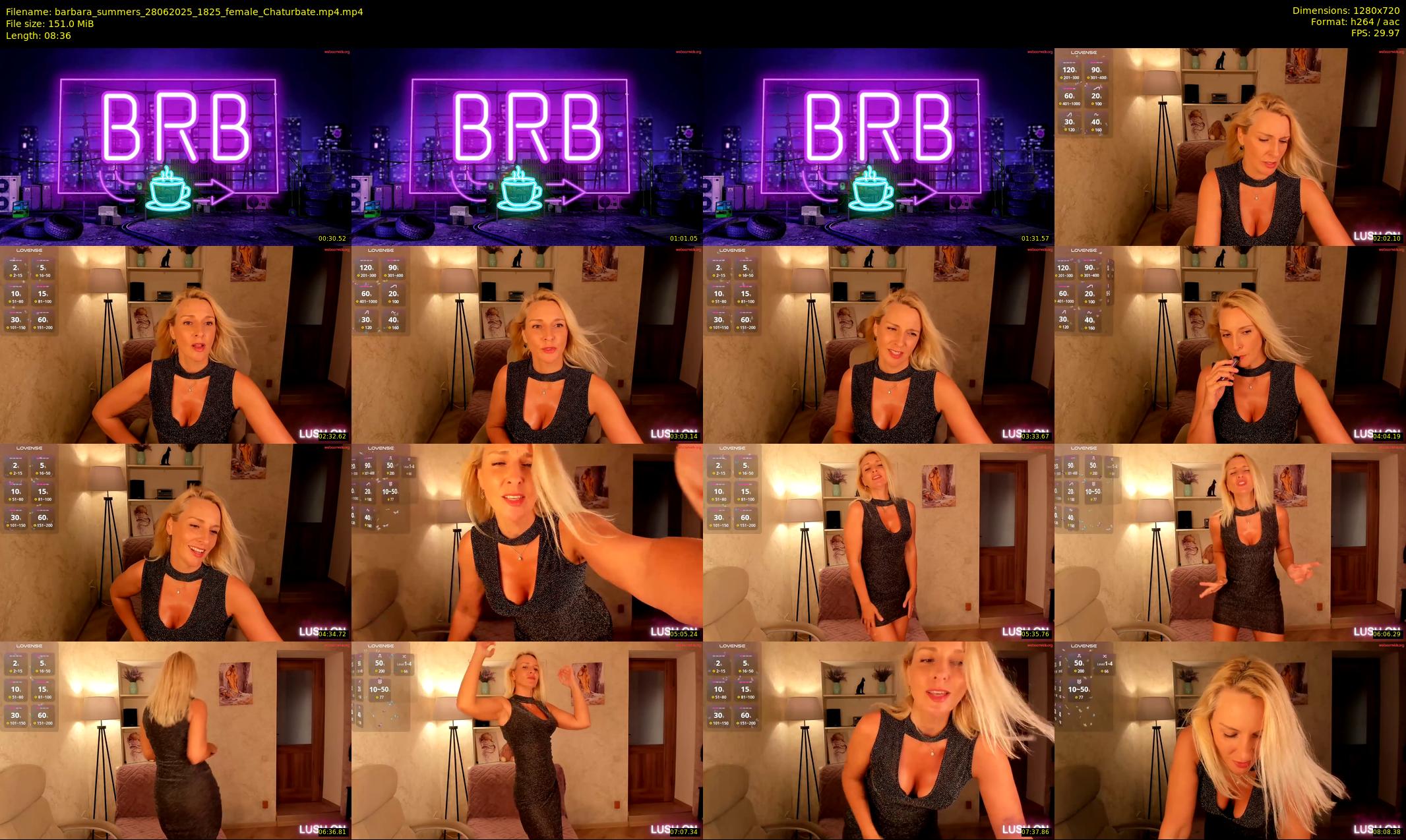 barbara_summers — 9 minute Chaturbate female cam show recording, 720p, Jun 28, 2025