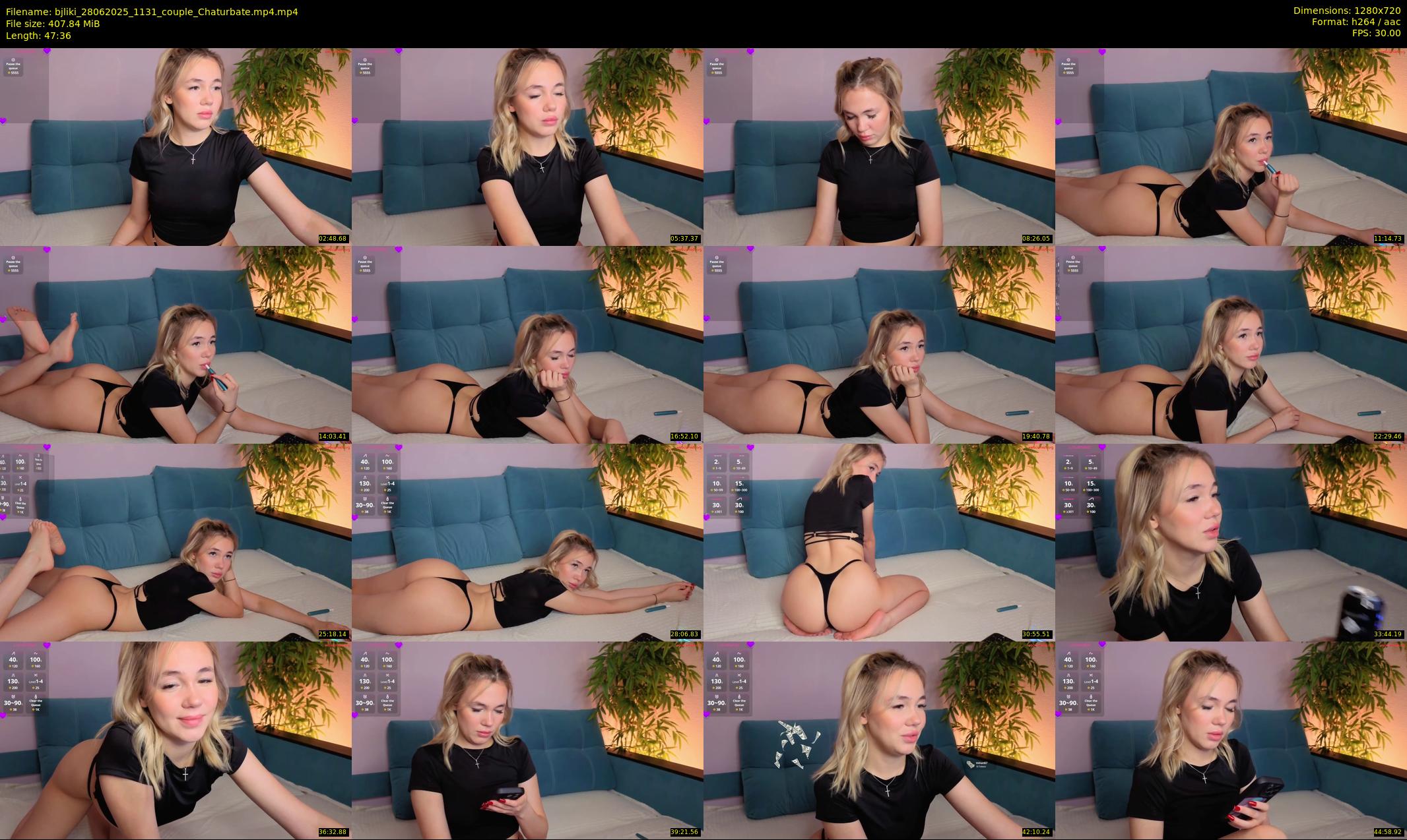bjliki — 48 minute Chaturbate couple cam show recording, 720p, Jun 28, 2025