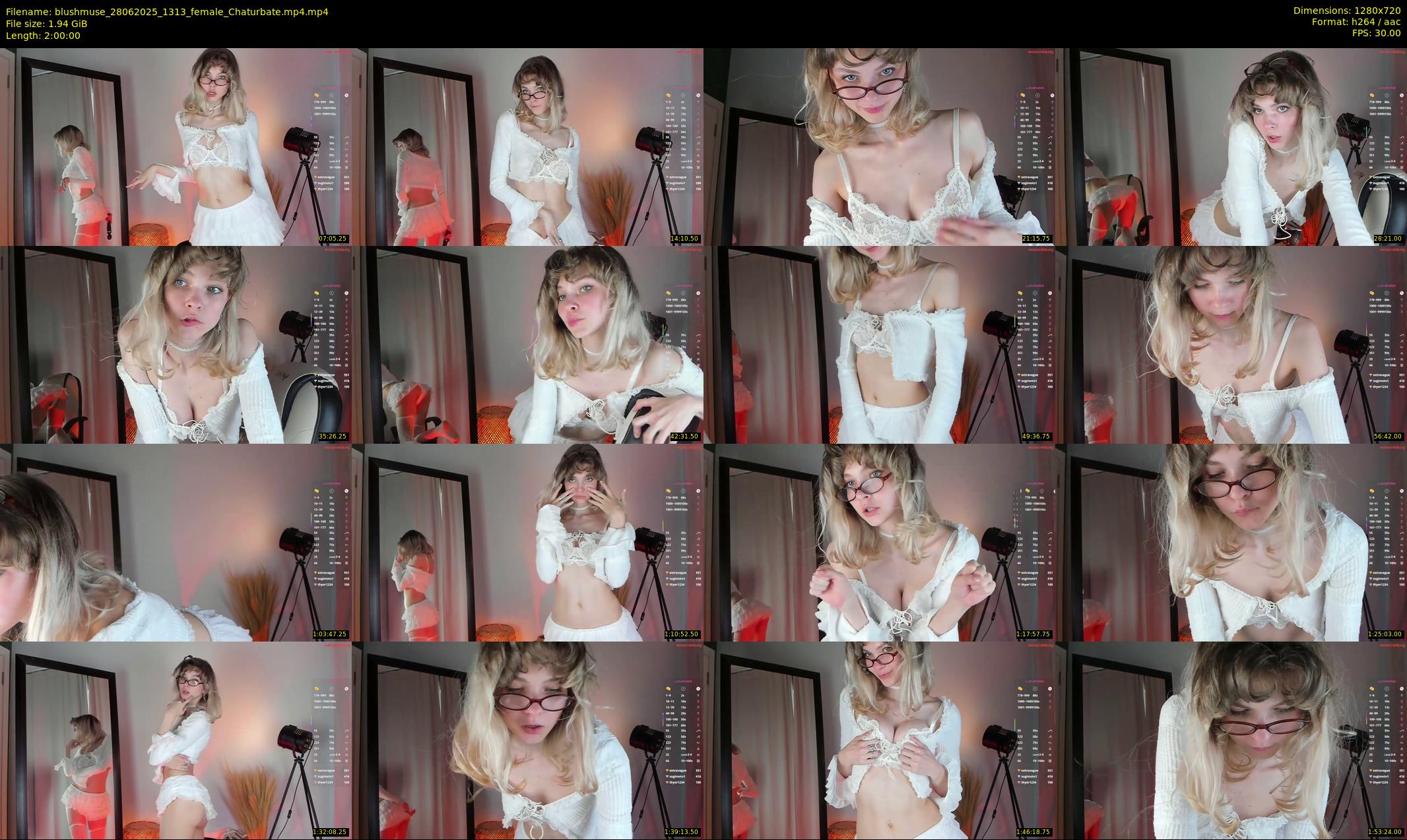 blushmuse — 120 minute Chaturbate female cam show recording, 720p, Jun 28, 2025