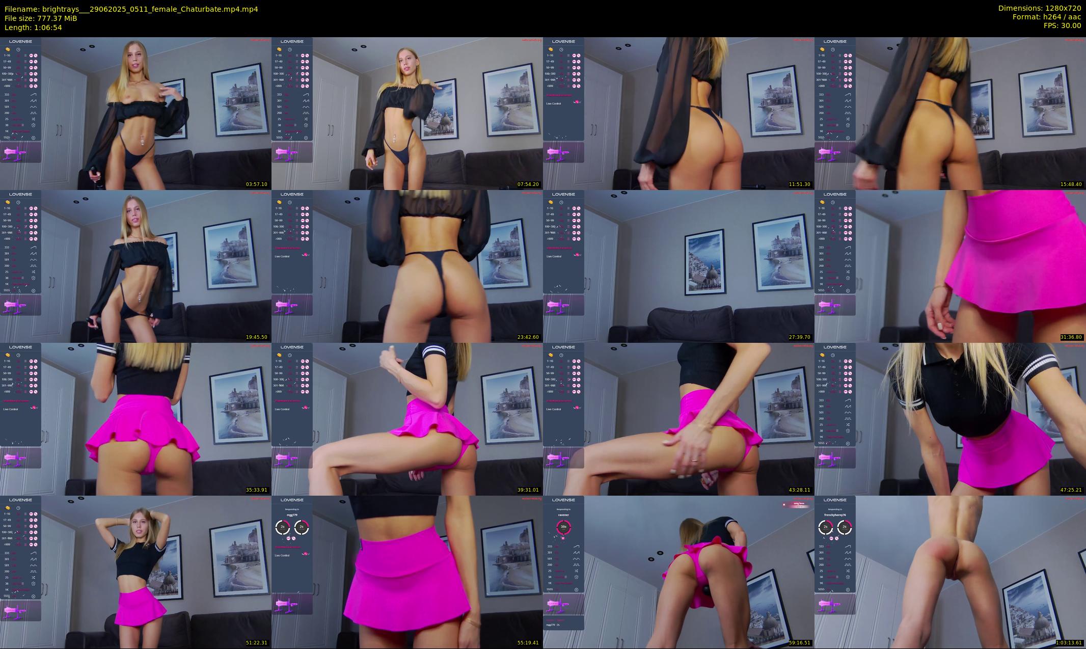 brightrays__ — 67 minute Chaturbate female cam show recording, 720p, Jun 29, 2025