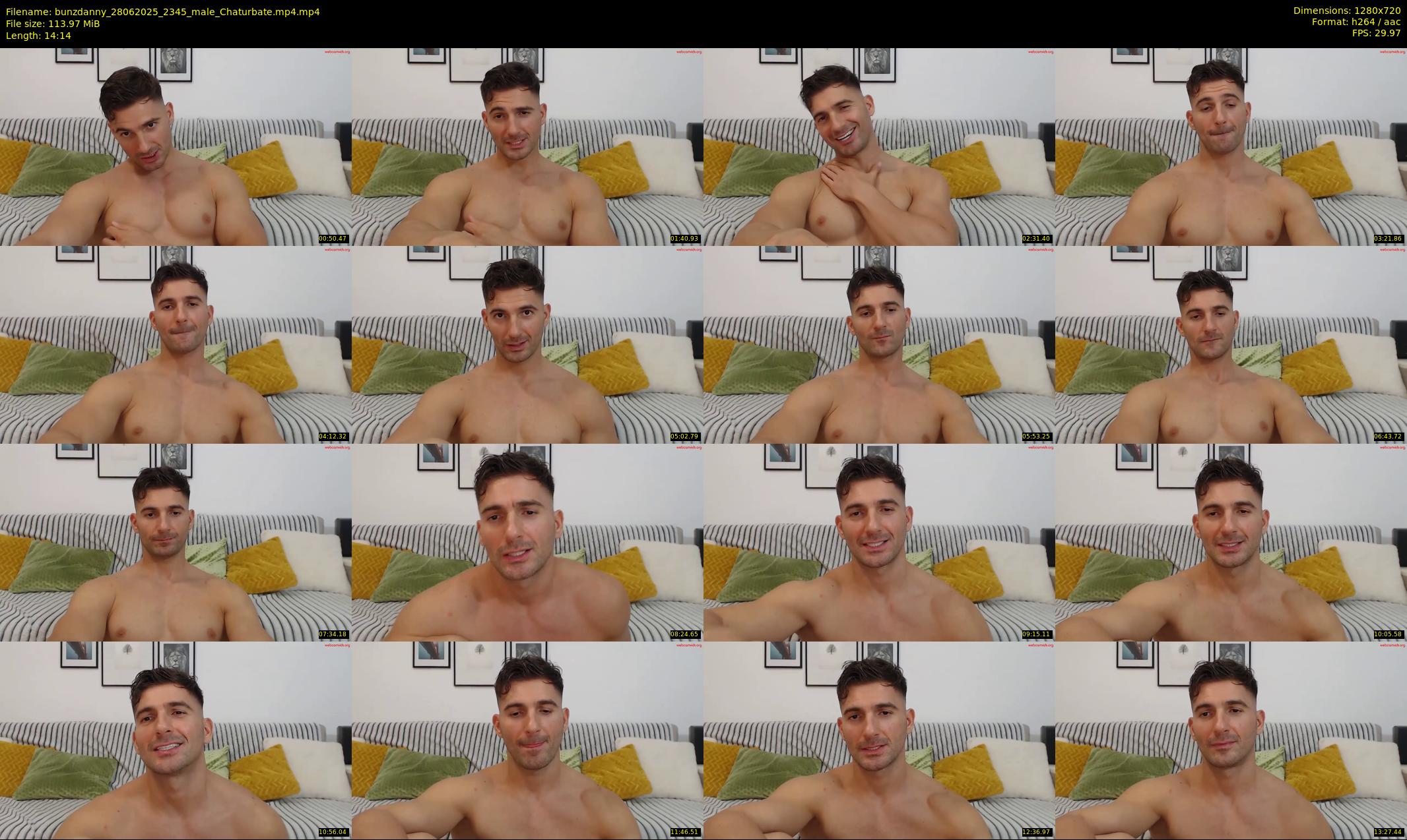 bunzdanny — 15 minute Chaturbate male cam show recording, 720p, Jun 28, 2025