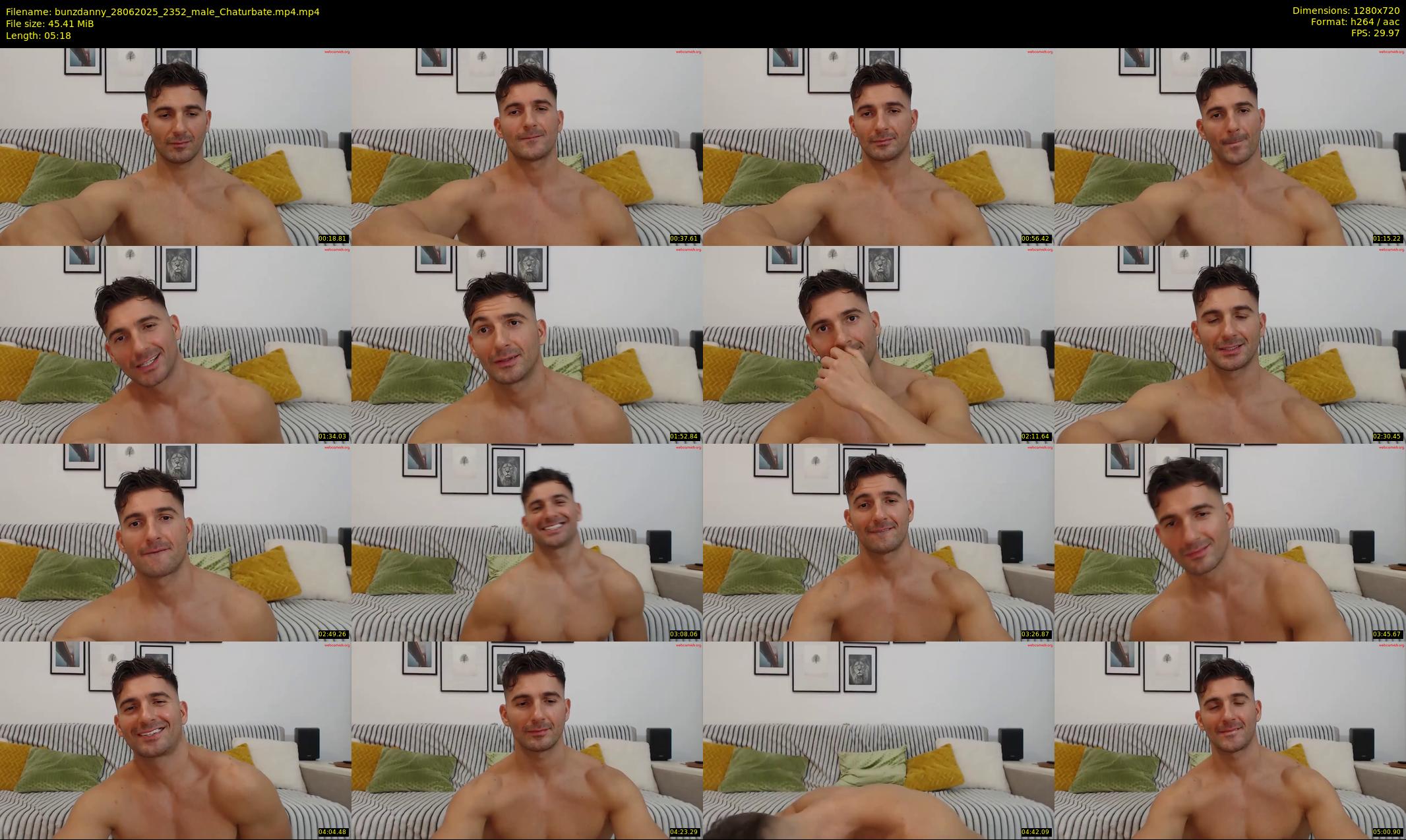 bunzdanny — 6 minute Chaturbate male cam show recording, 720p, Jun 28, 2025