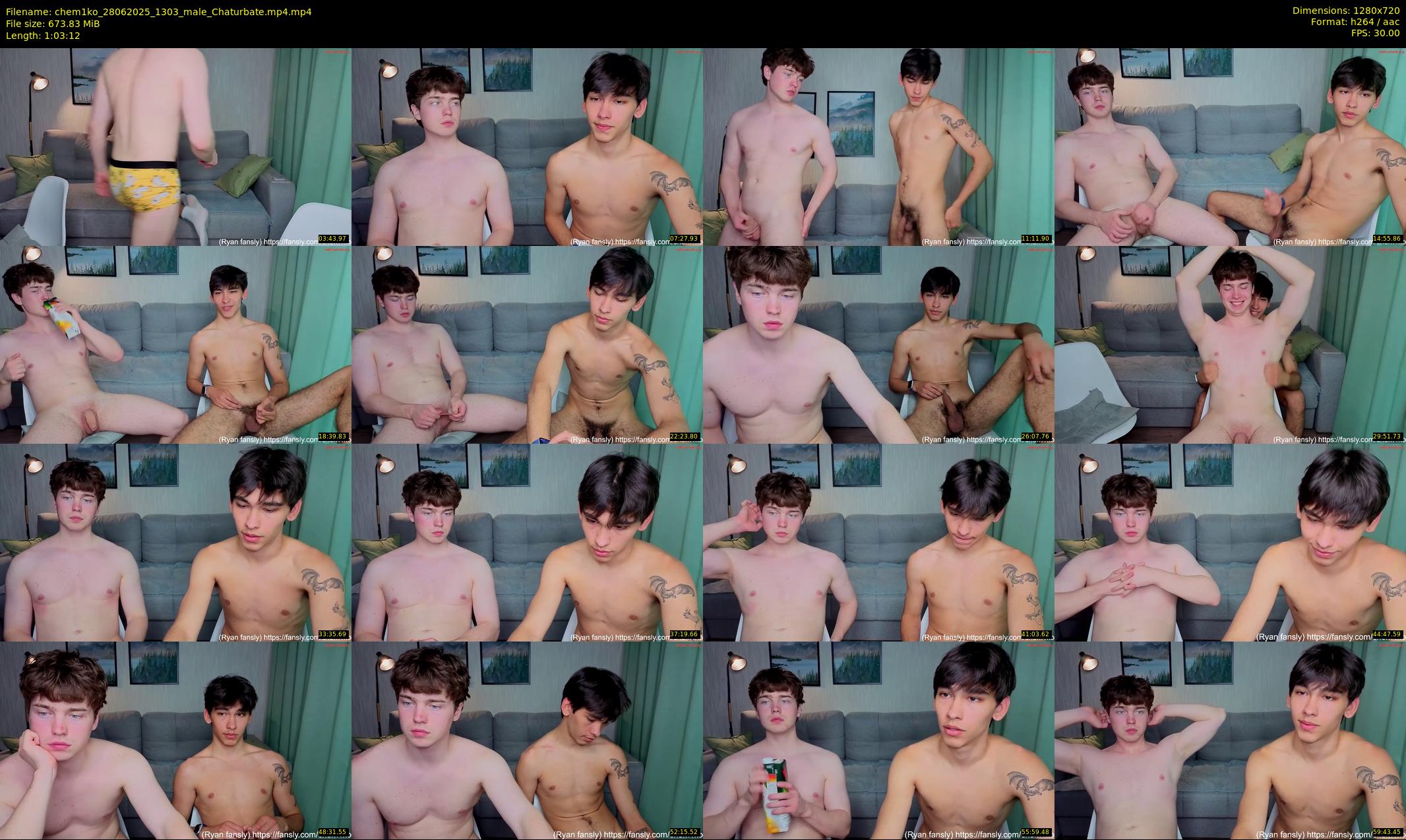 chem1ko — 64 minute Chaturbate male cam show recording, 720p, Jun 28, 2025