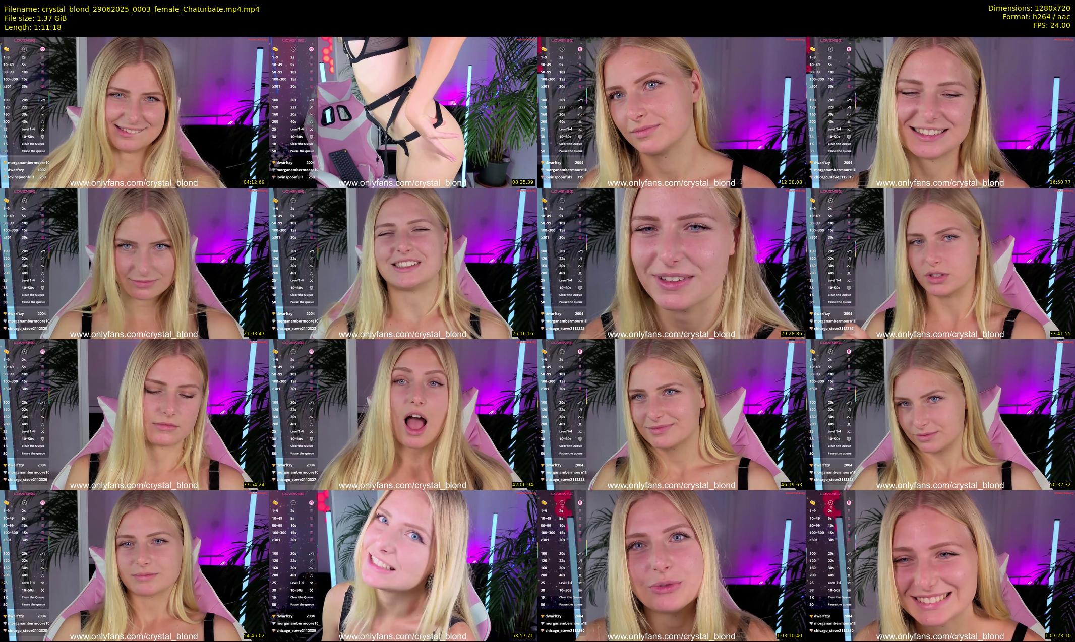 crystal_blond — 72 minute Chaturbate female cam show recording, 720p, Jun 29, 2025