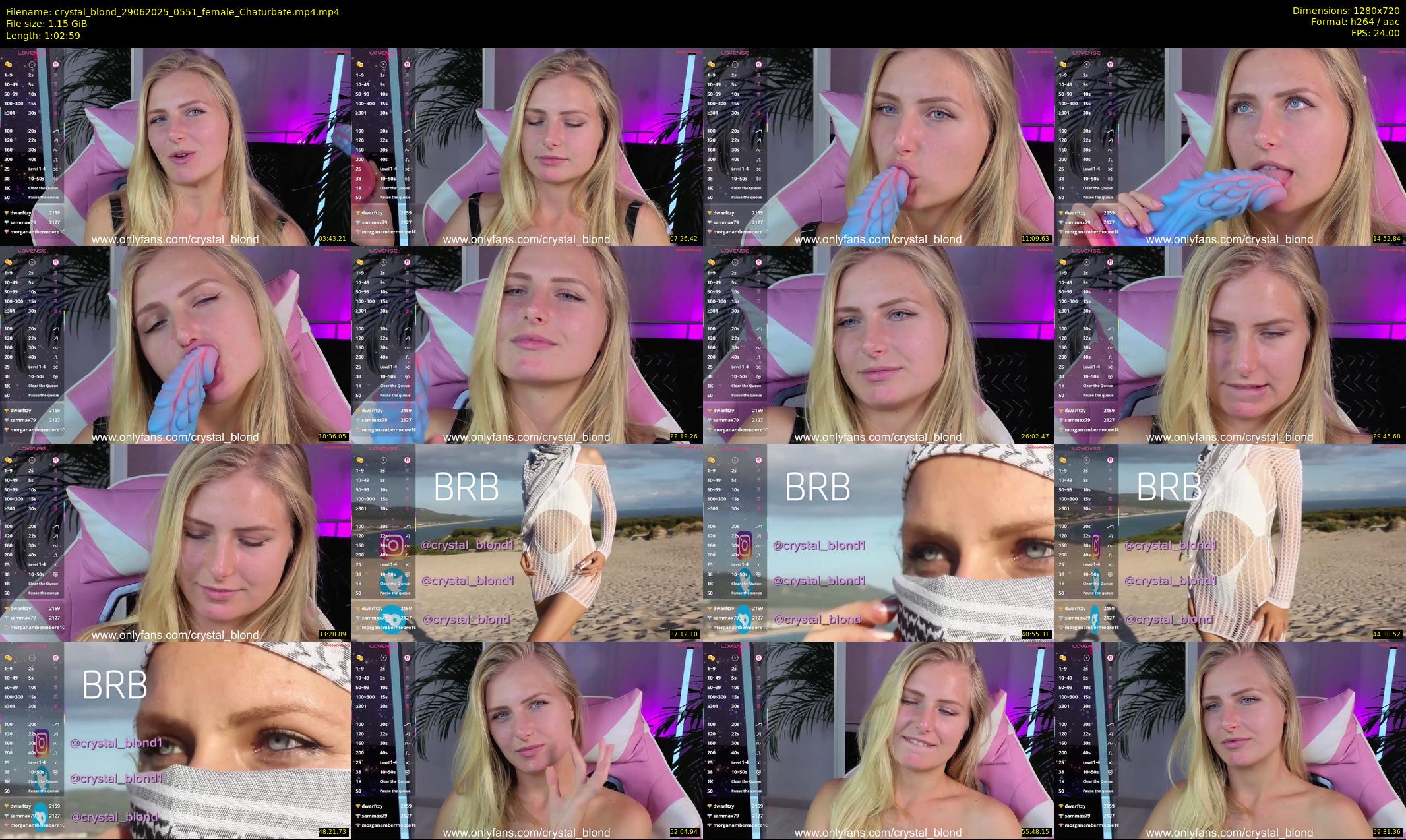 crystal_blond — 63 minute Chaturbate female cam show recording, 720p, Jun 29, 2025