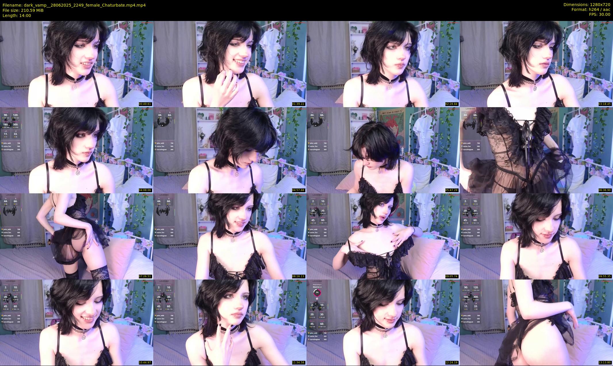 dark_vamp_ — 14 minute Chaturbate female cam show recording, 720p, Jun 28, 2025