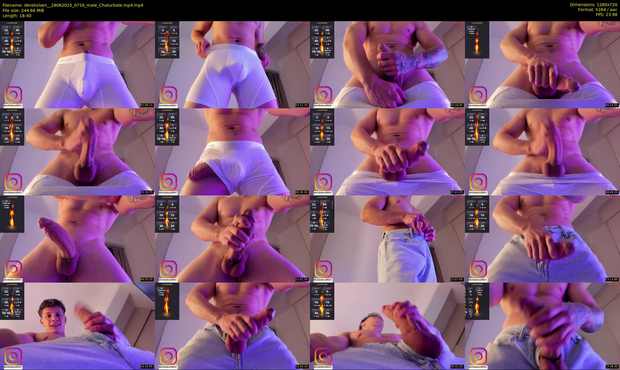derekolsen_ — 19 minute Chaturbate male cam show recording, 720p, Jun 28, 2025