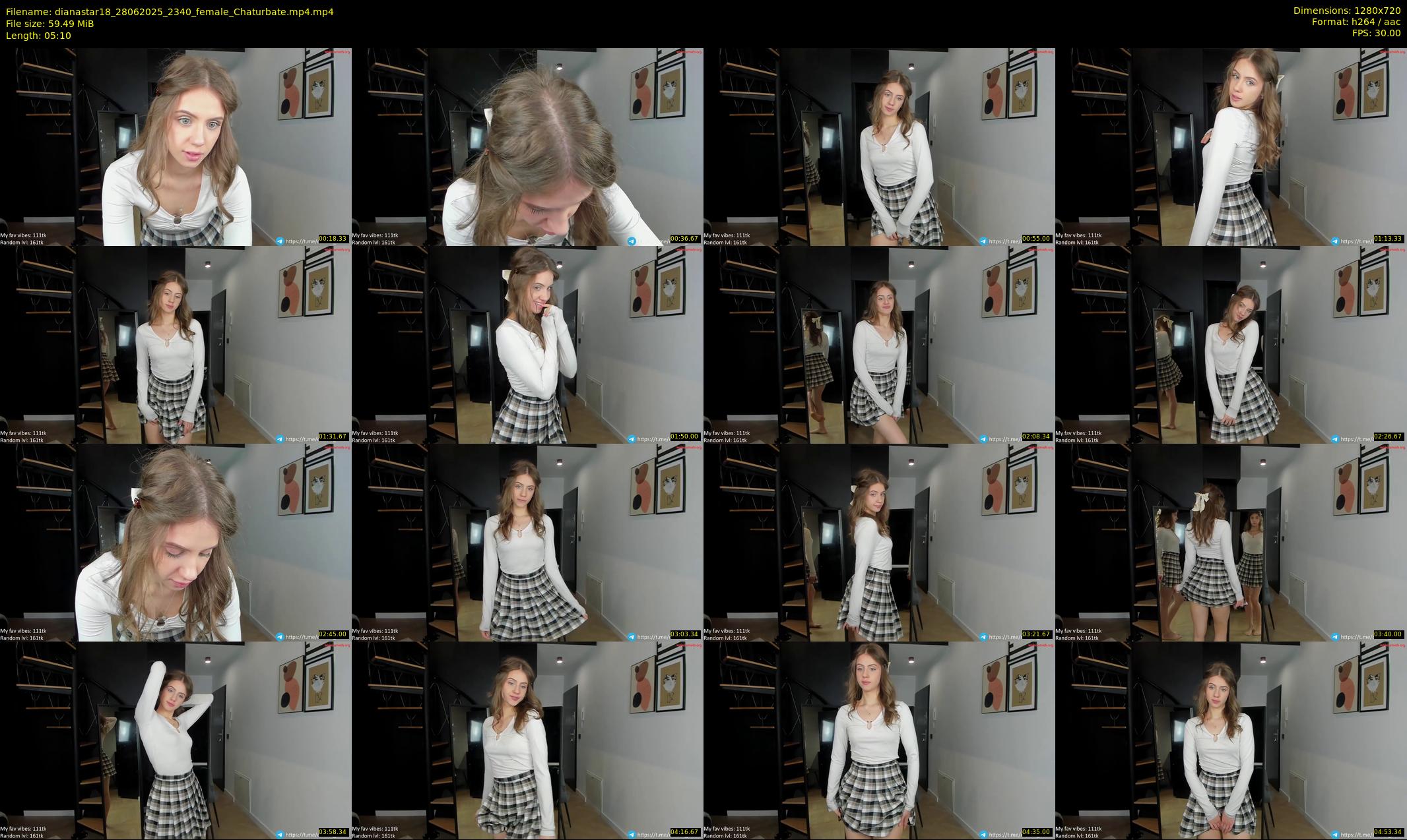dianastar18 — 6 minute Chaturbate female cam show recording, 720p, Jun 28, 2025
