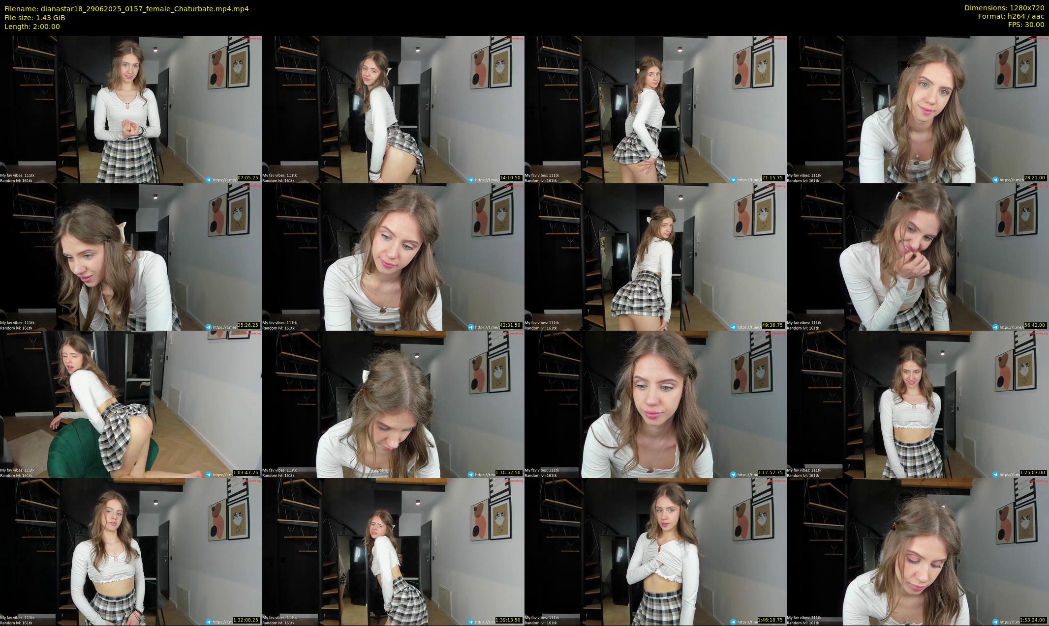 dianastar18 — 120 minute Chaturbate female cam show recording, 720p, Jun 29, 2025