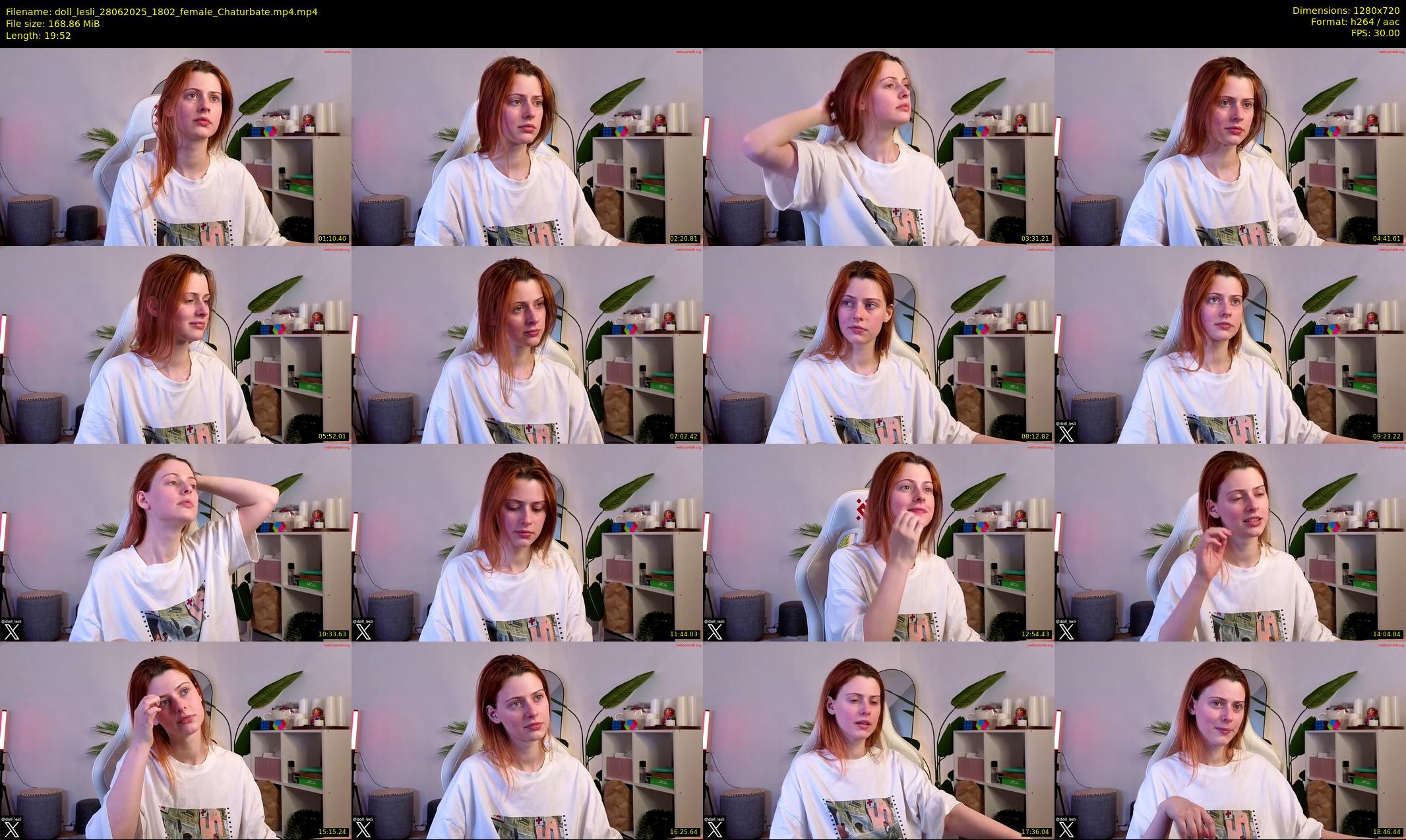 doll_lesli — 20 minute Chaturbate female cam show recording, 720p, Jun 28, 2025