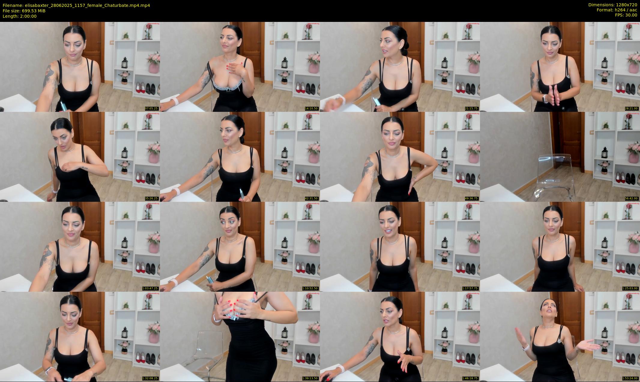 elisabaxter — 120 minute Chaturbate female cam show recording, 720p, Jun 28, 2025